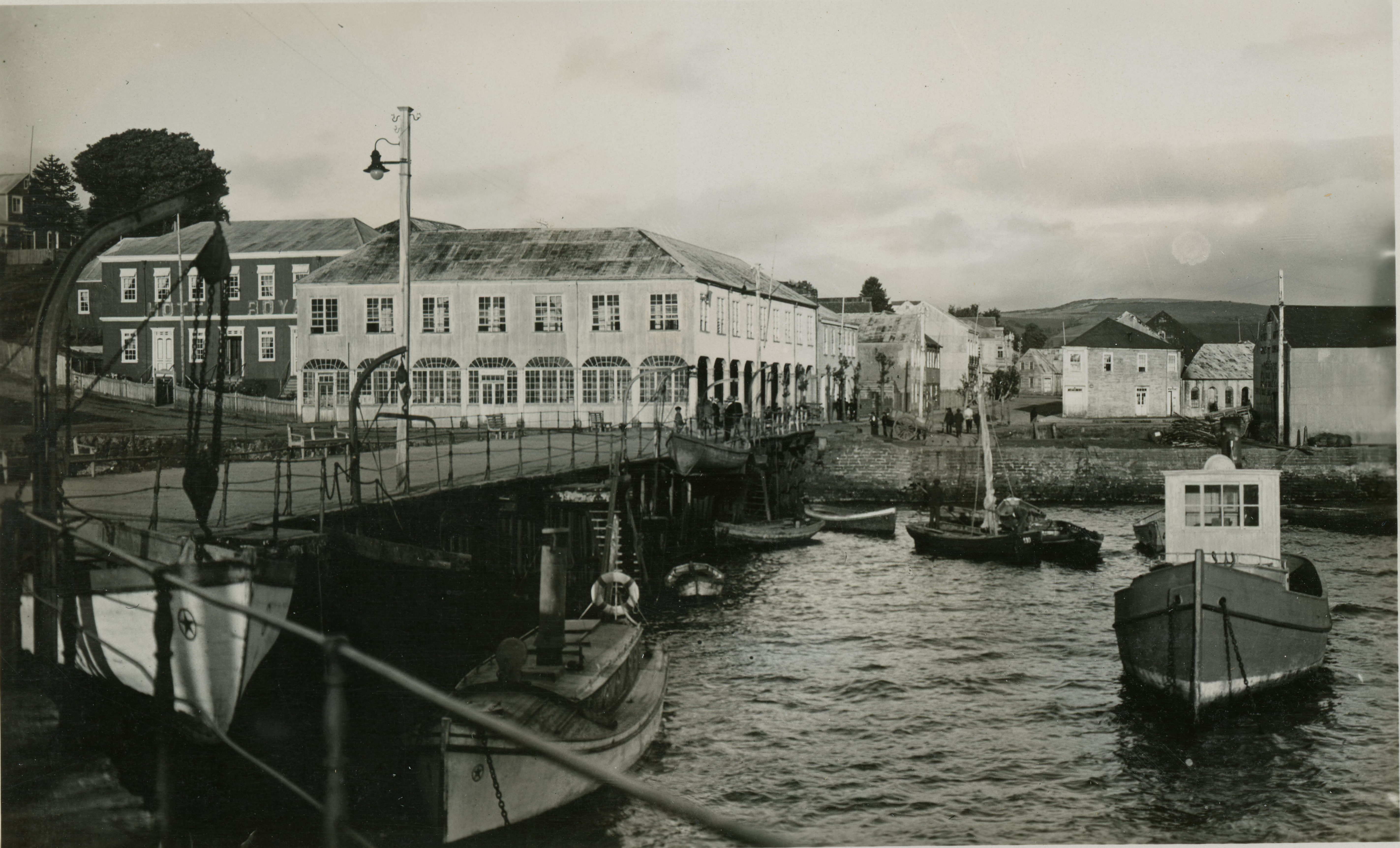 Muelle de Ancud, Chiloé, ca. 1928