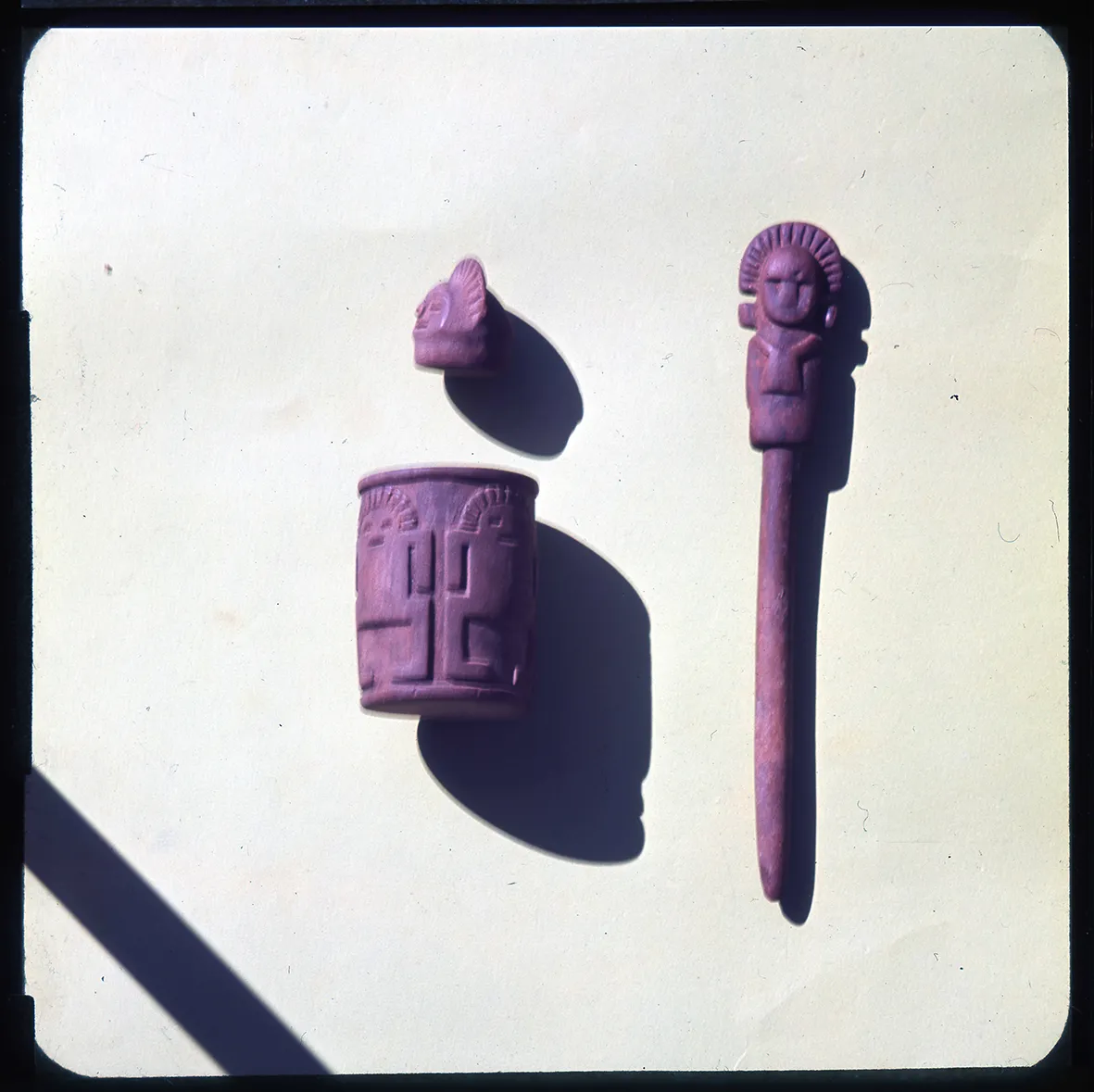 Cetro y piezas en cerámica, Región de Atacama, Chile, 1950 - 1965