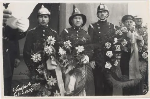 Romería del Cuerpo de Bomberos de Punta Arenas en 1937