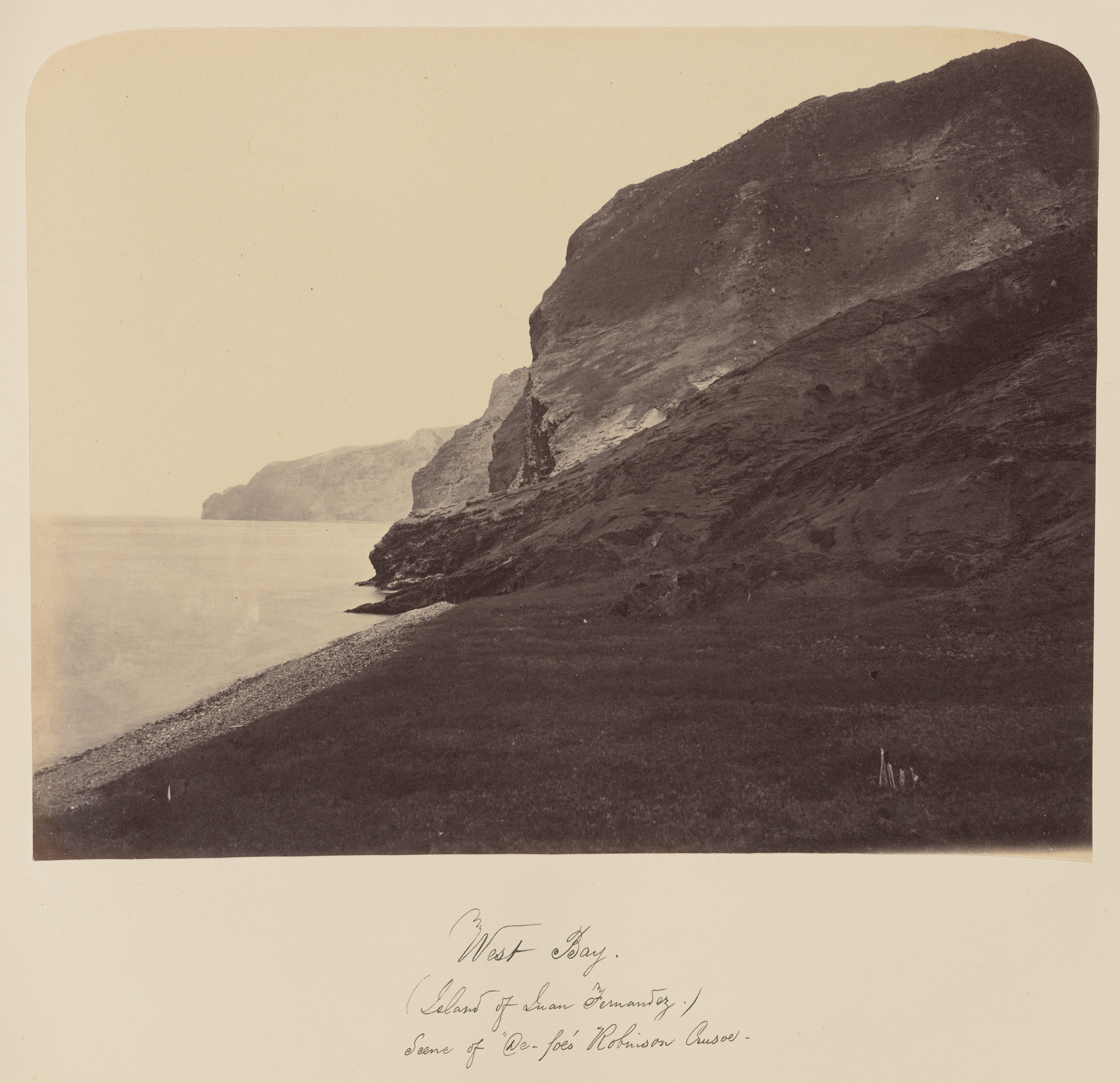 Bahía Oeste, Isla Robinson Crusoe, Archipiélago Juan Fernández, 1860
