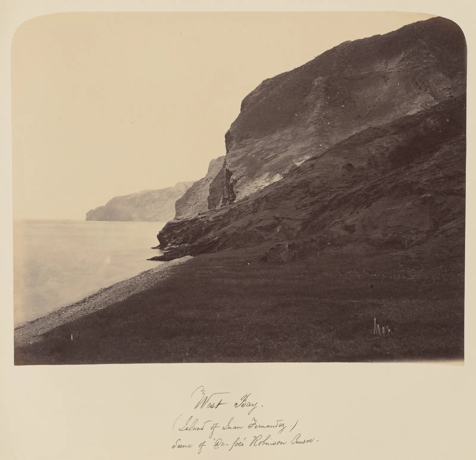 Bahía Oeste, Isla Robinson Crusoe, Archipiélago Juan Fernández, 1860