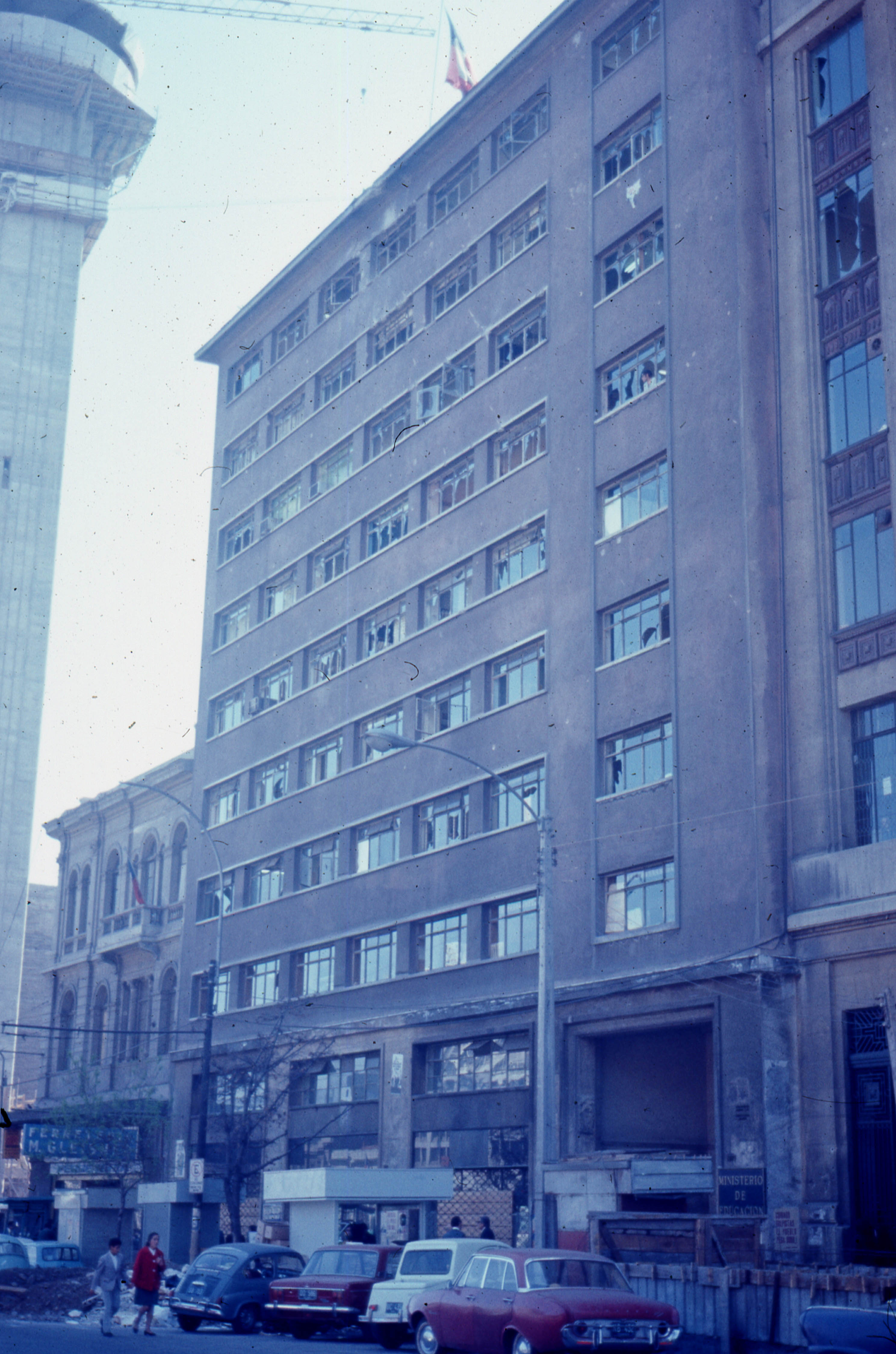 Edificio Ministerio de Educación, 20 de Septiembre de 1973