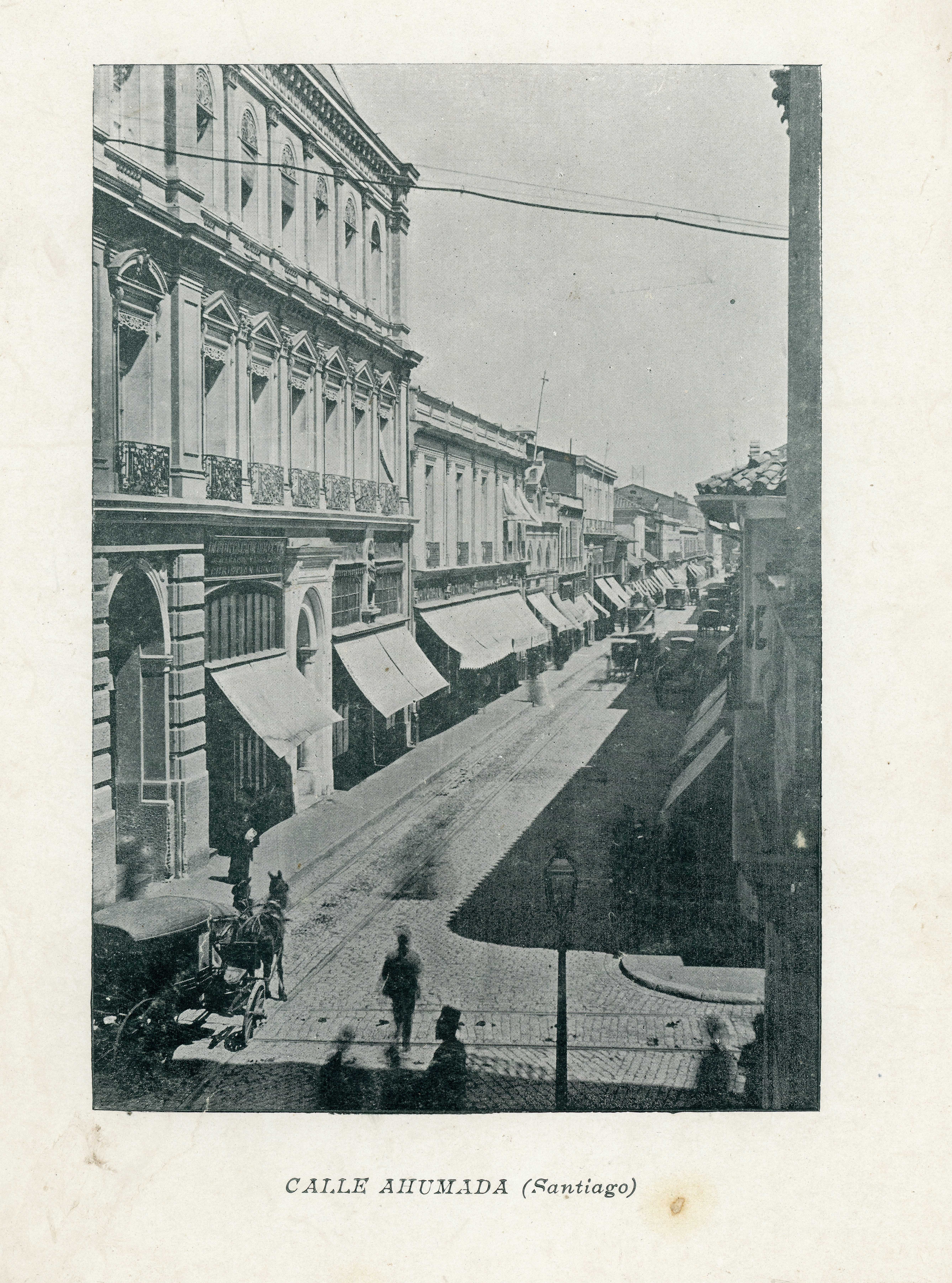 Calle Ahumada de Santiago 1890