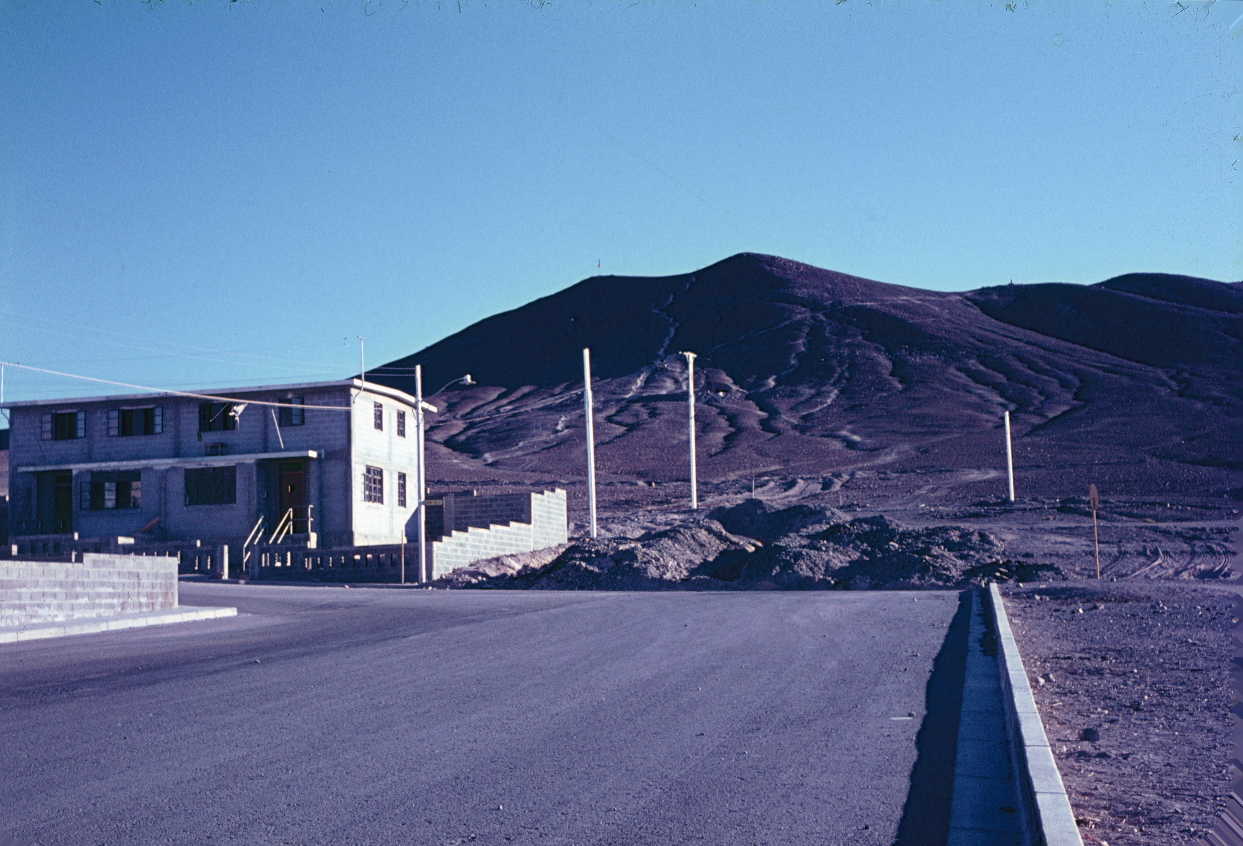 Calle en Campamento minero El Salvador, 1964