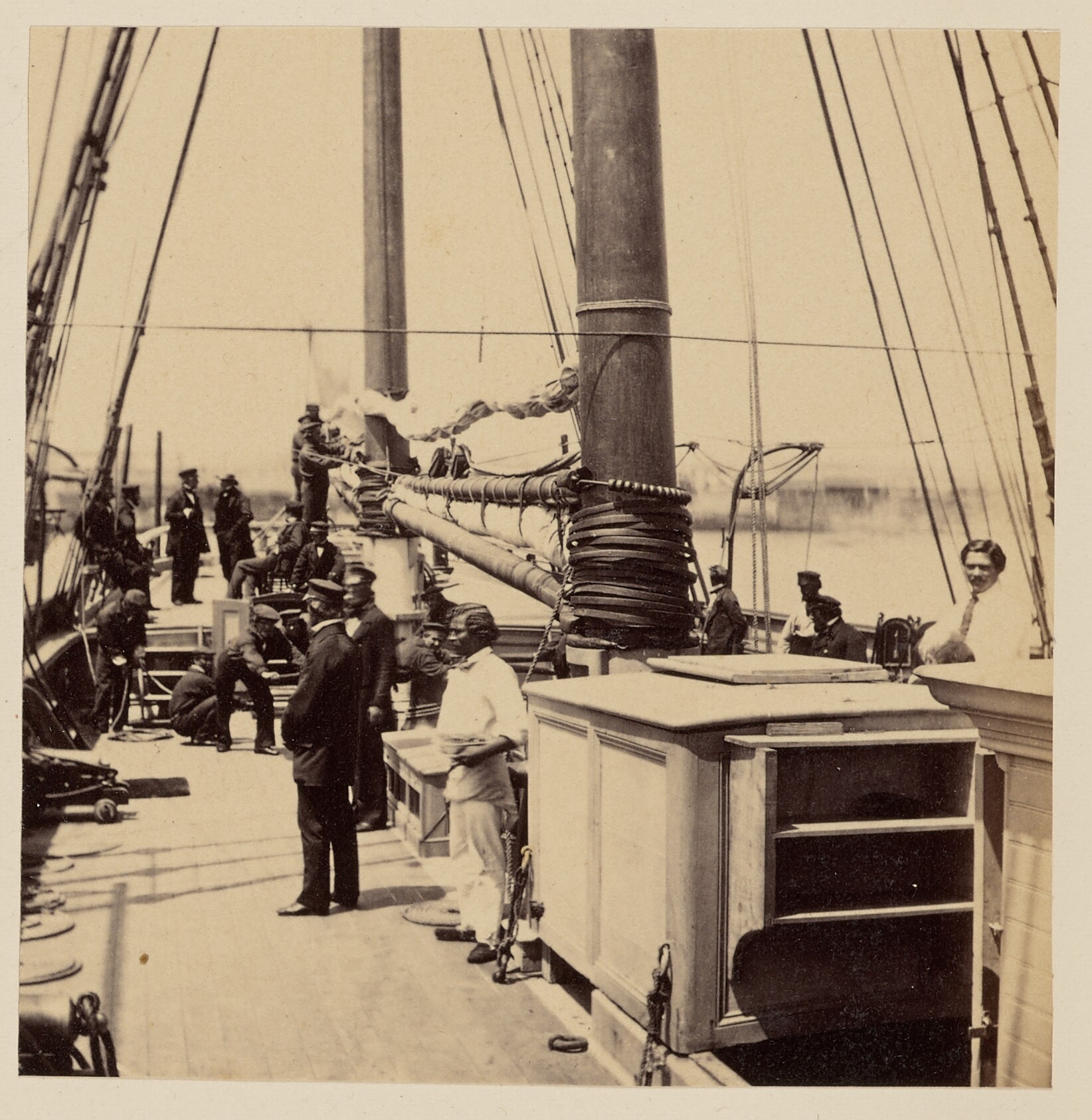 Escena a bordo del "Dart", 1860