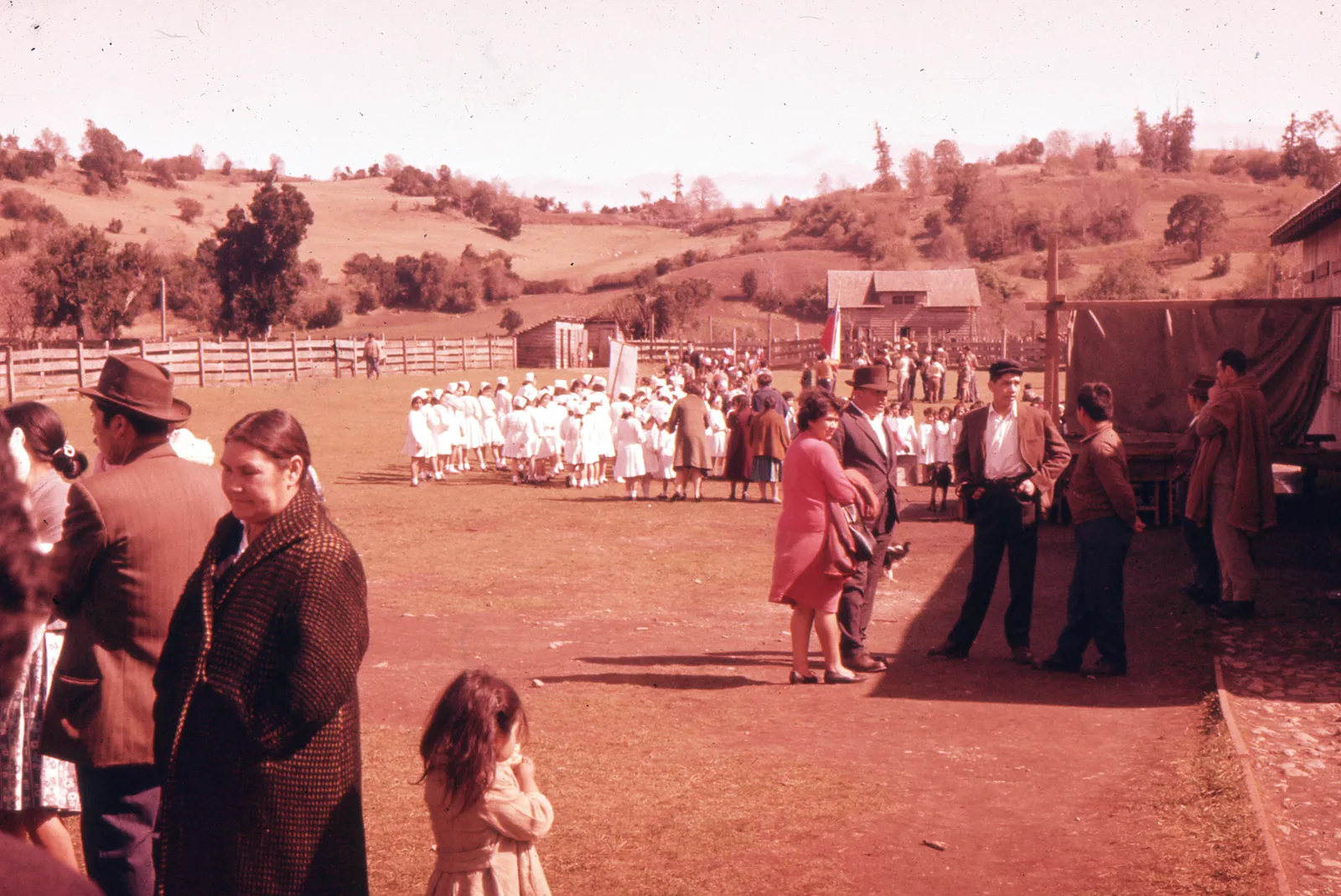 Celebración en zona rural en el sur de Chile.