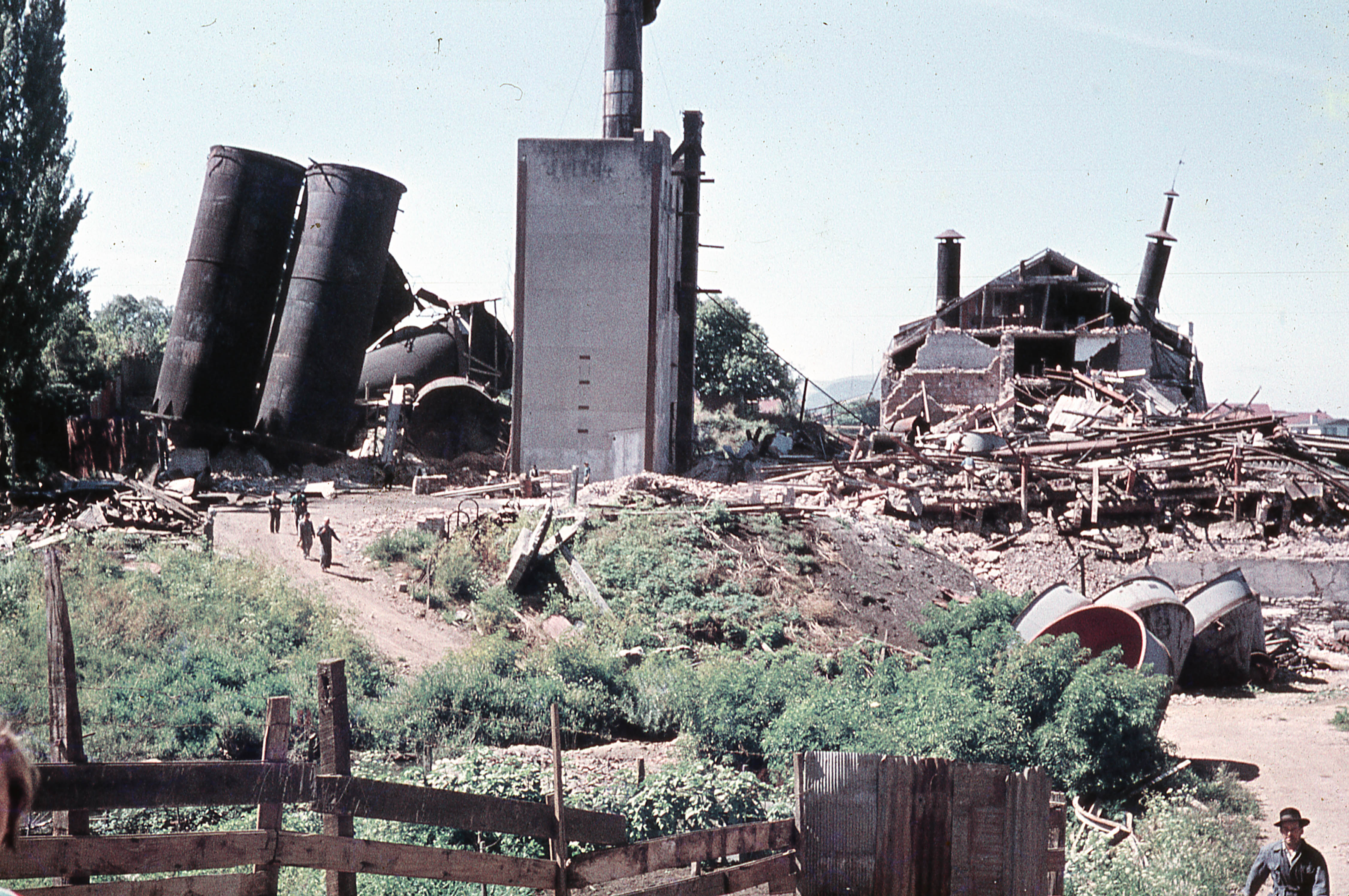 Daños del Terremoto en Corral, 1960