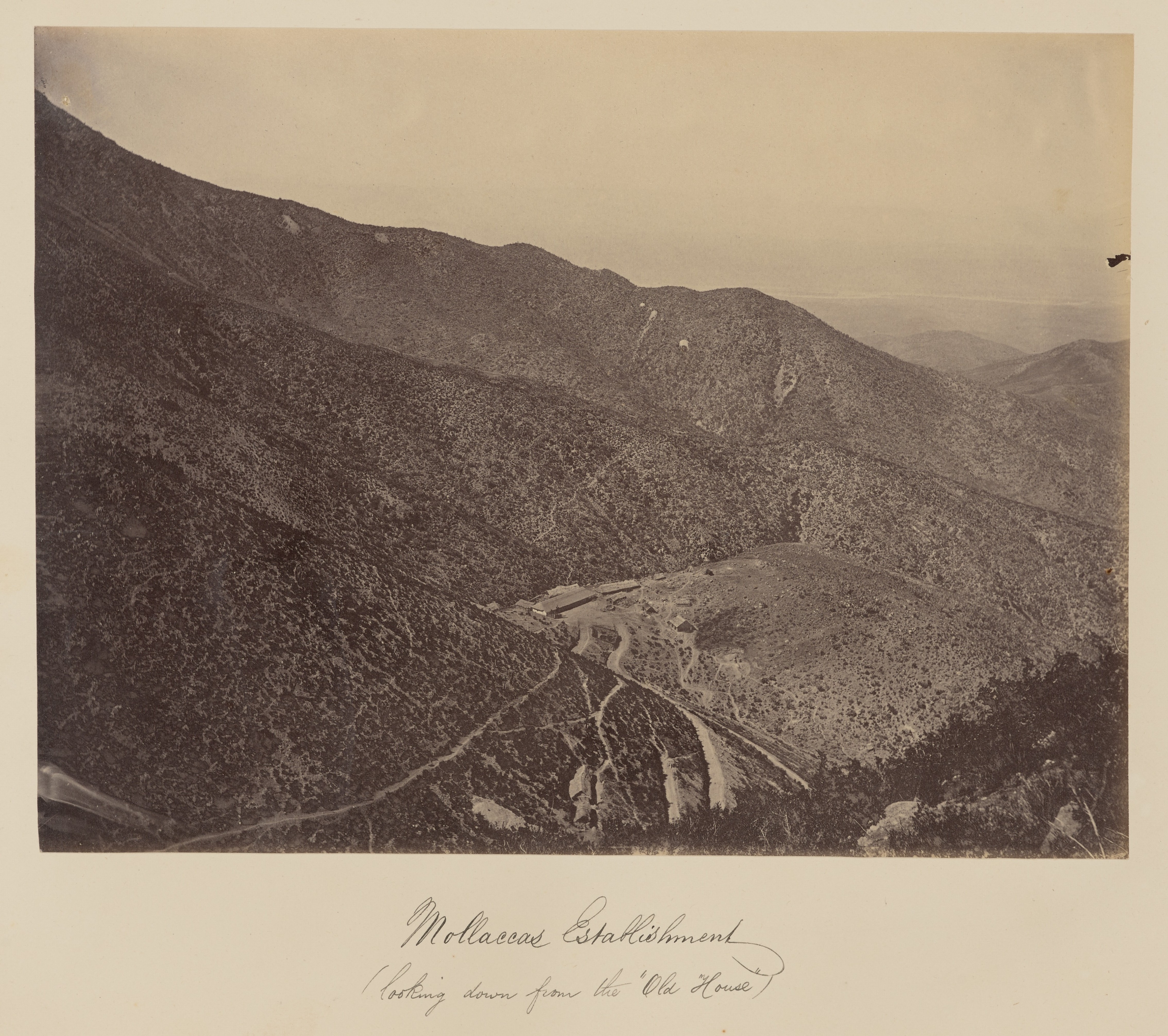 Mina Las Mollacas Tamaya, mirando desde la Casa Vieja, 1860