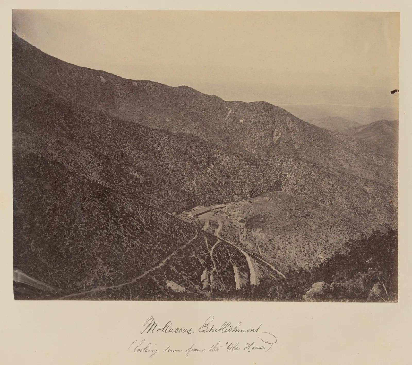 Mina Las Mollacas Tamaya, mirando desde la Casa Vieja, 1860