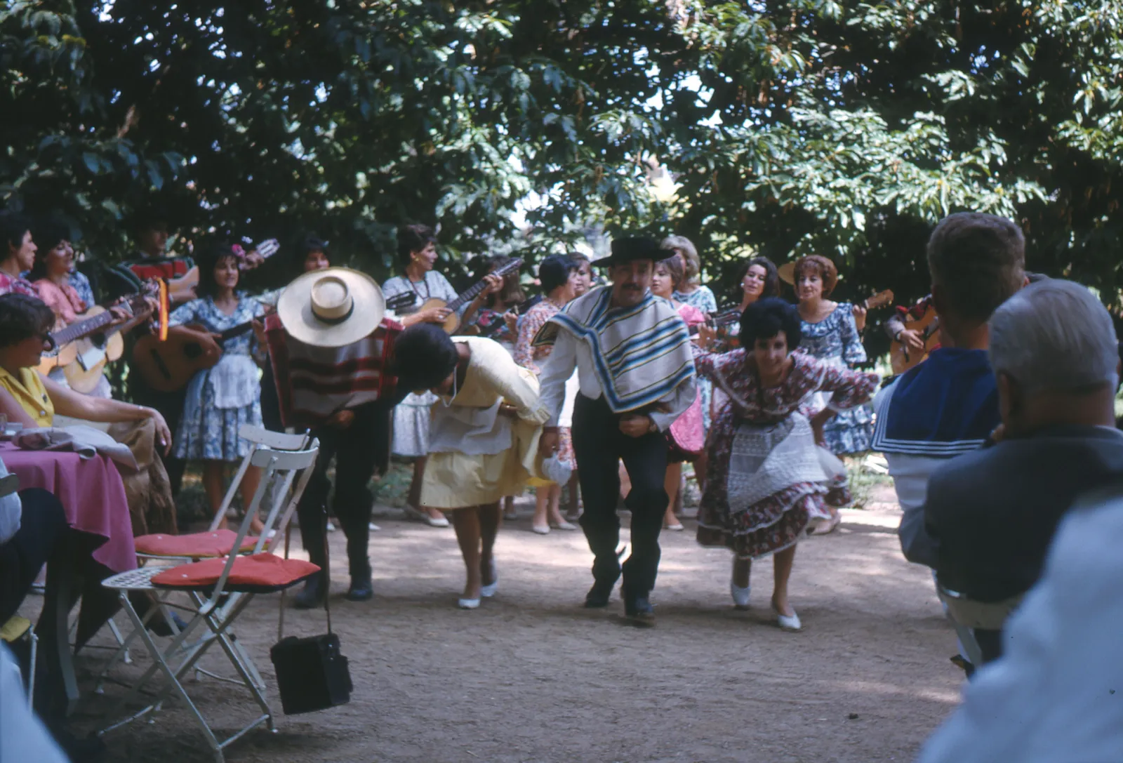 Exhibición folklórica a marinos suecos, 1965