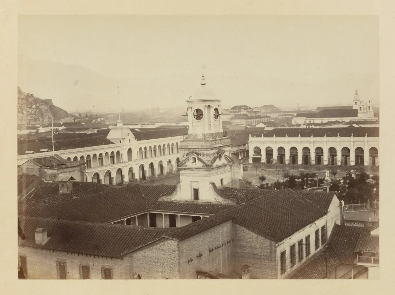 Plaza Mayor de Santiago, 1868