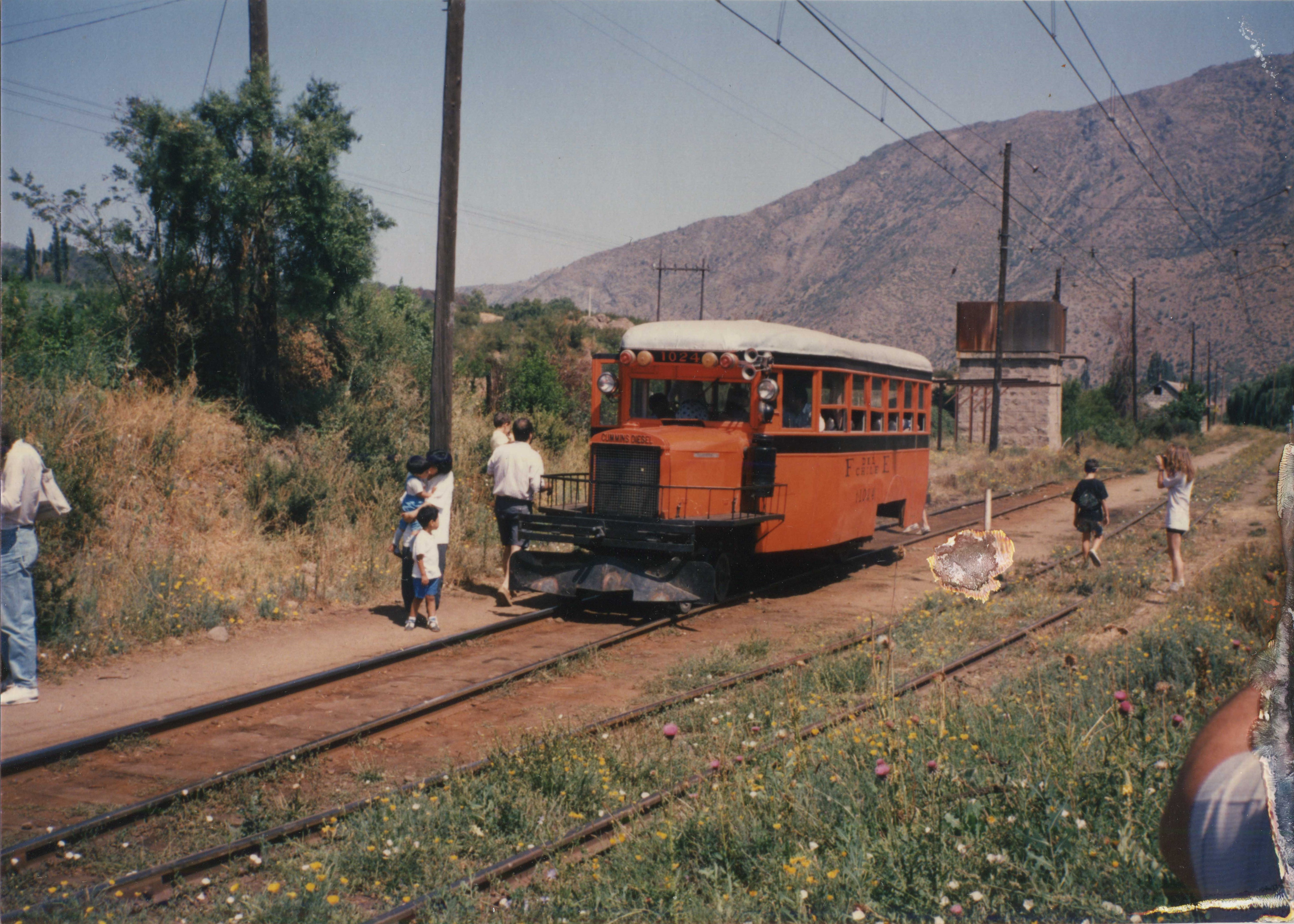 Línea Ferroviaria en Los Andes, 1989