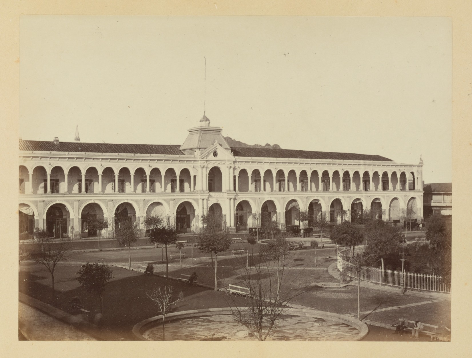 Portal Mac Clure, Plaza Mayor de Santiago, 1868
