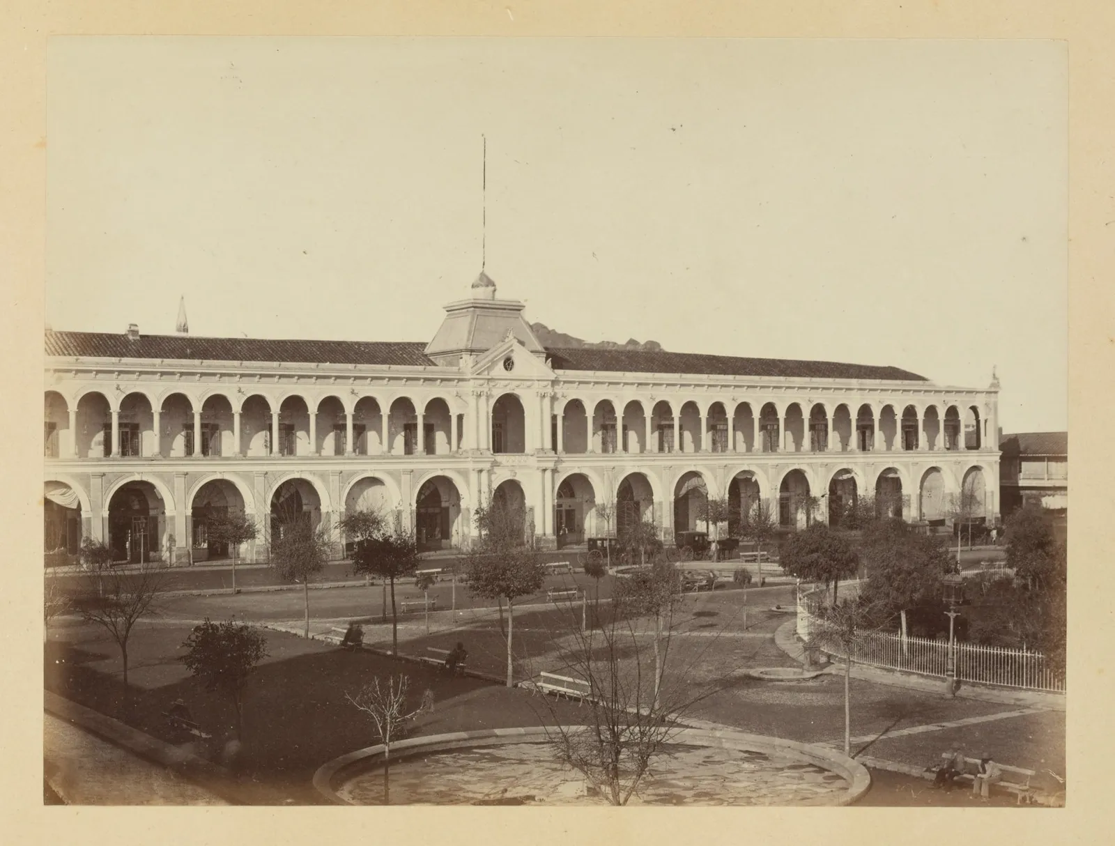 Portal Mac Clure, Plaza Mayor de Santiago, 1868