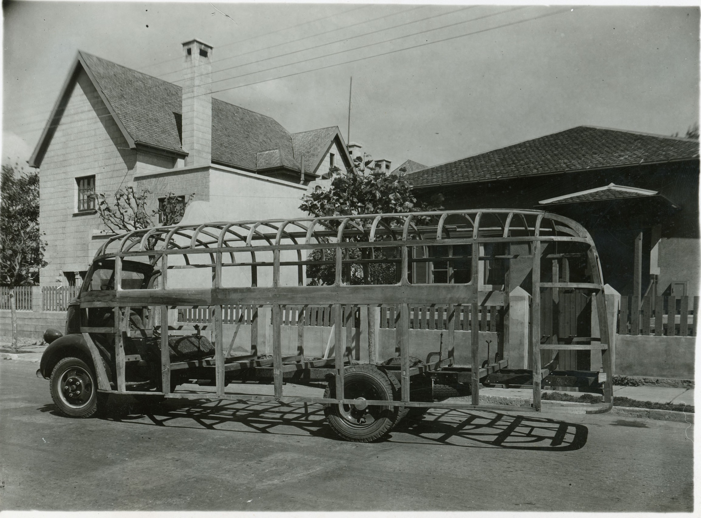 Carrocería de Bus en Viña del Mar, ca. 1950