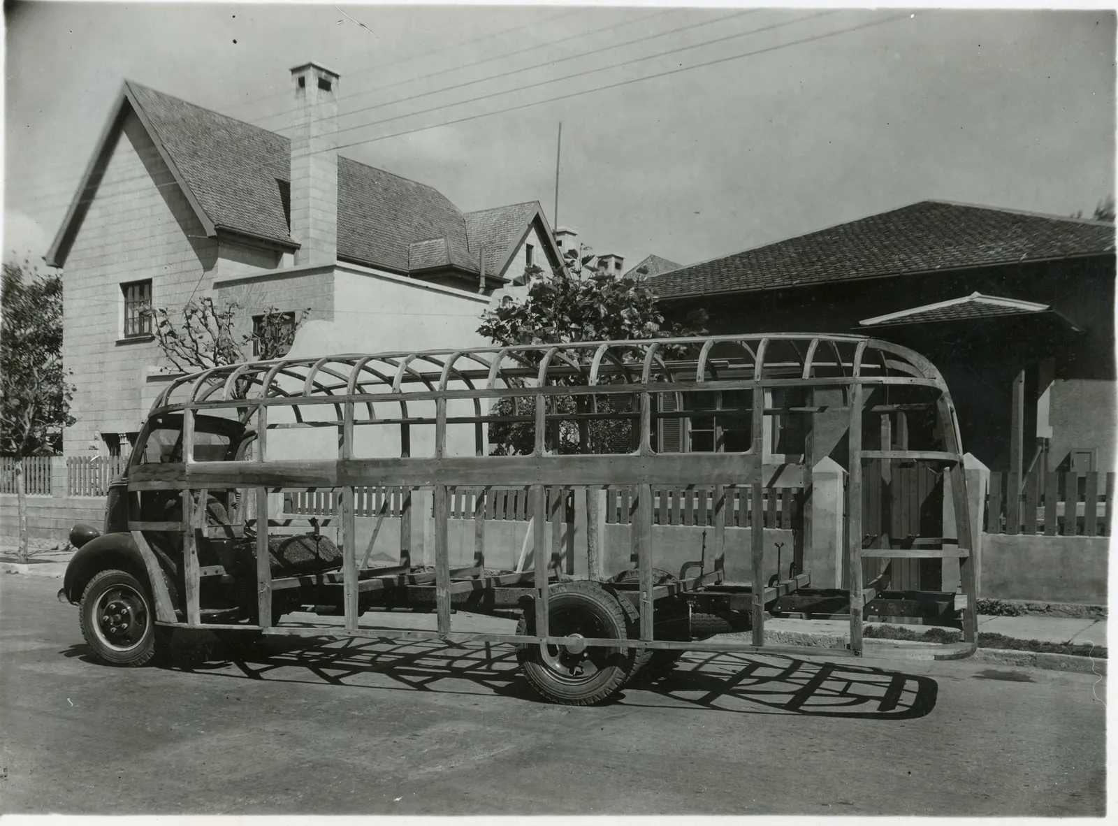 Carrocería de Bus en Viña del Mar, ca. 1950