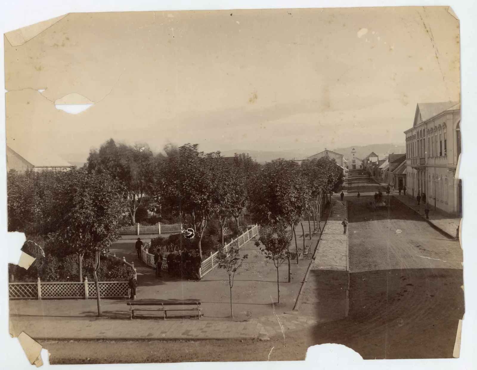 Plaza de la República, Valdivia, ca. 1904