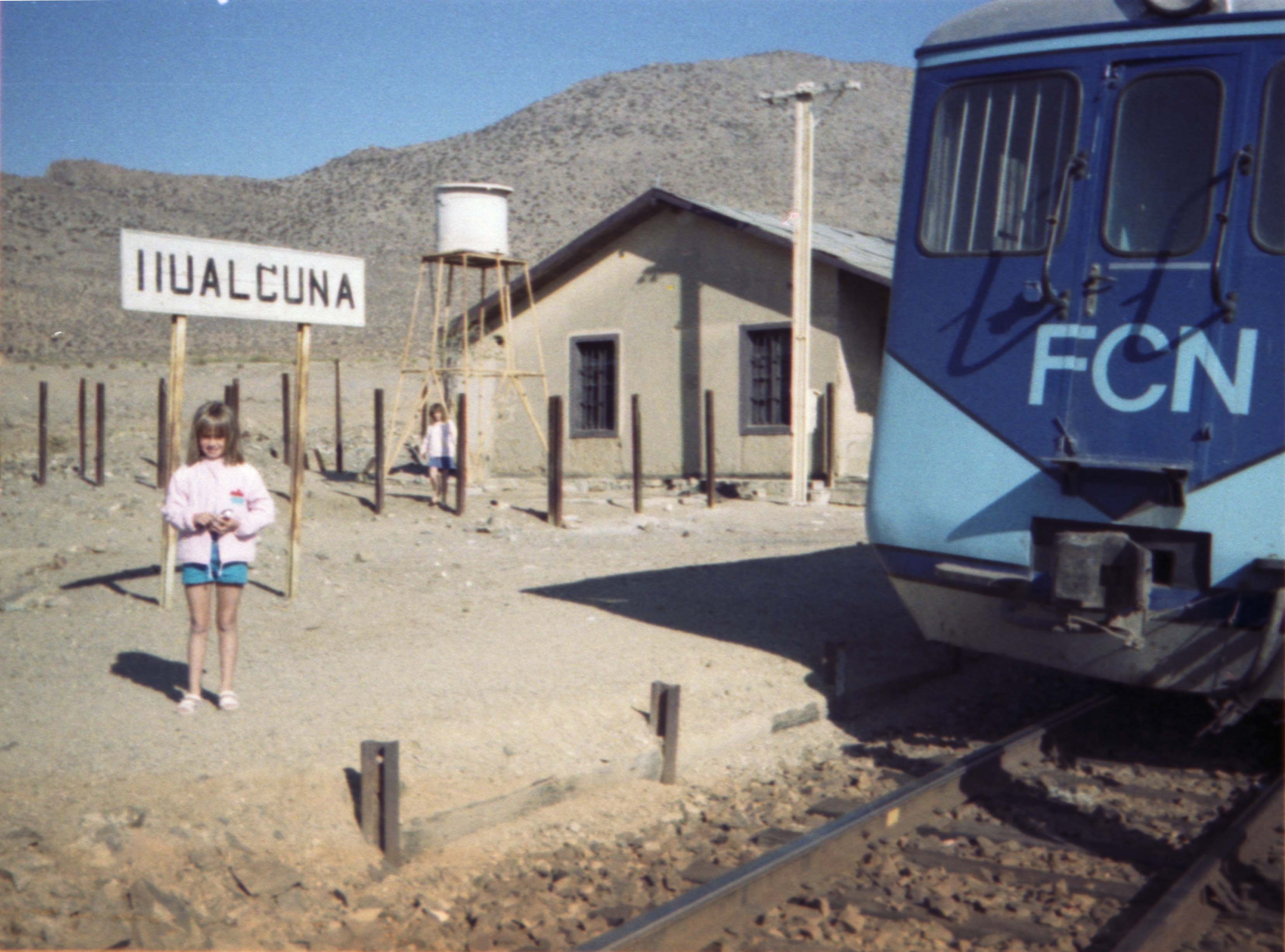 Estación Hualcuna, Ferrocarril del Norte, 1987