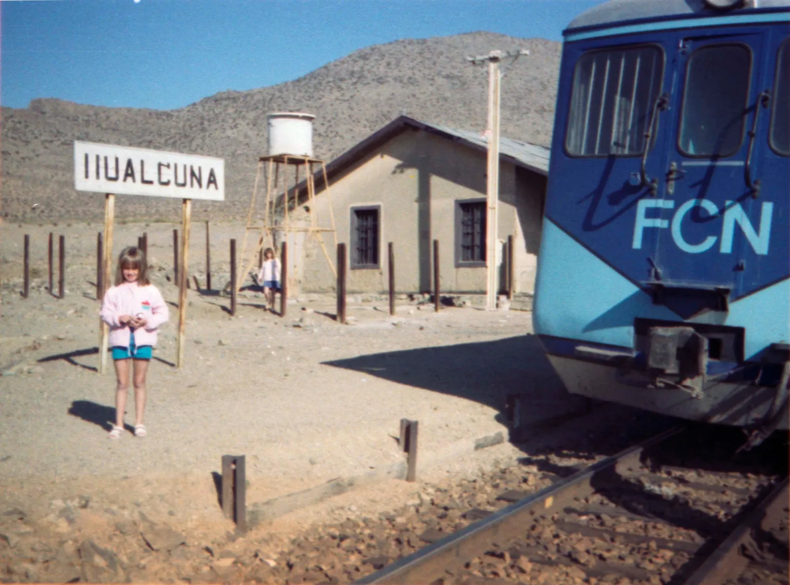 Estación Hualcuna, Ferrocarril del Norte, 1987