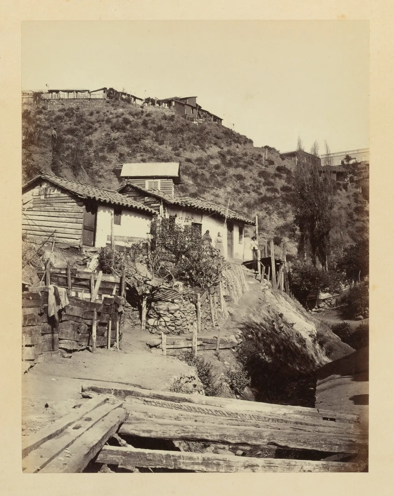 Casa en la ladera, Valparaíso, 1868