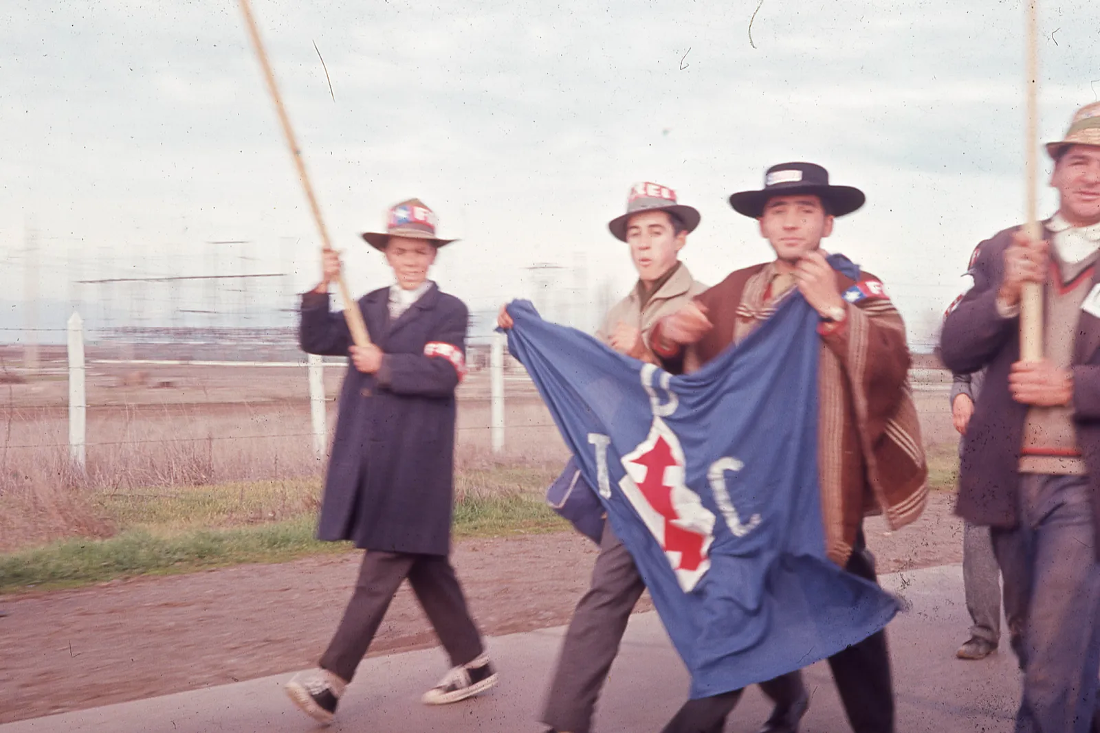 Marcha de la Patria Joven campaña presidencial Eduardo Frei Montalva, 1964
