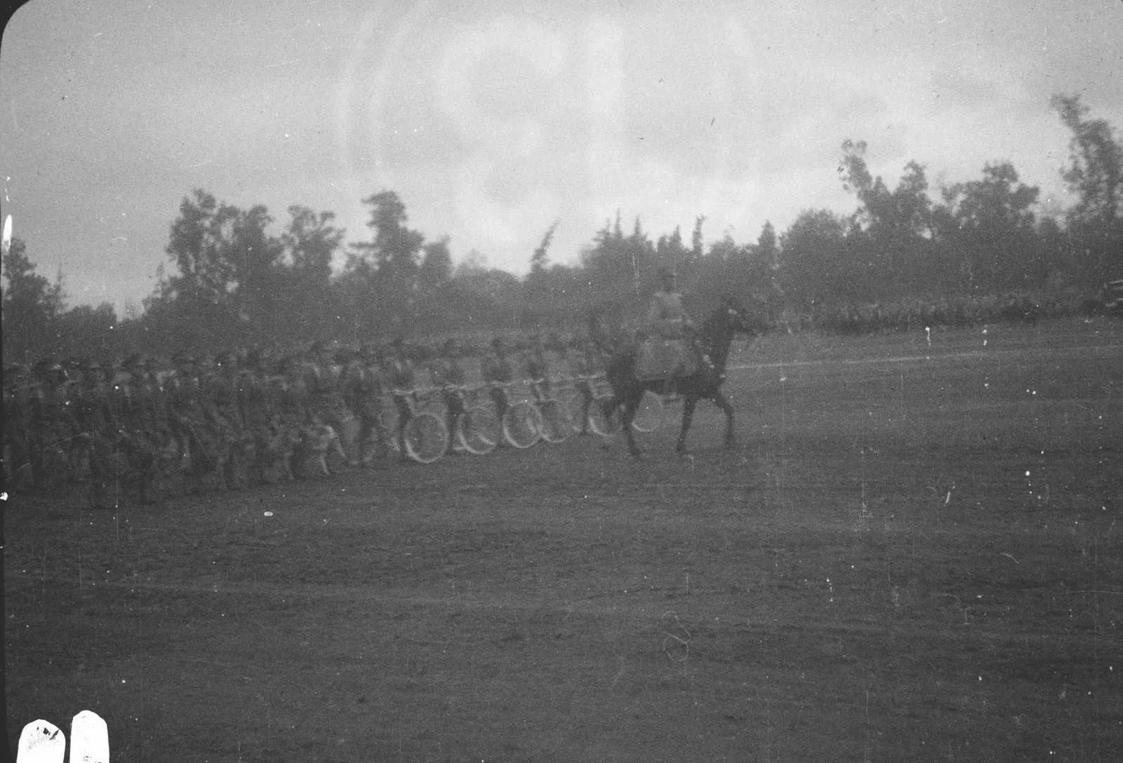 Parada militar, Parque Cousiño, 1928