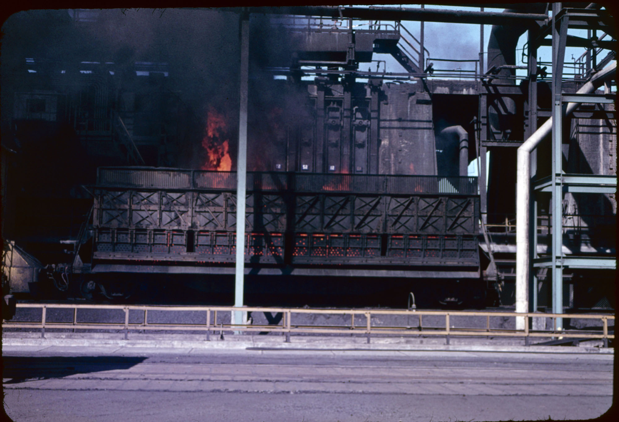 Proceso en Siderúrgica Huachipato, ca. 1964