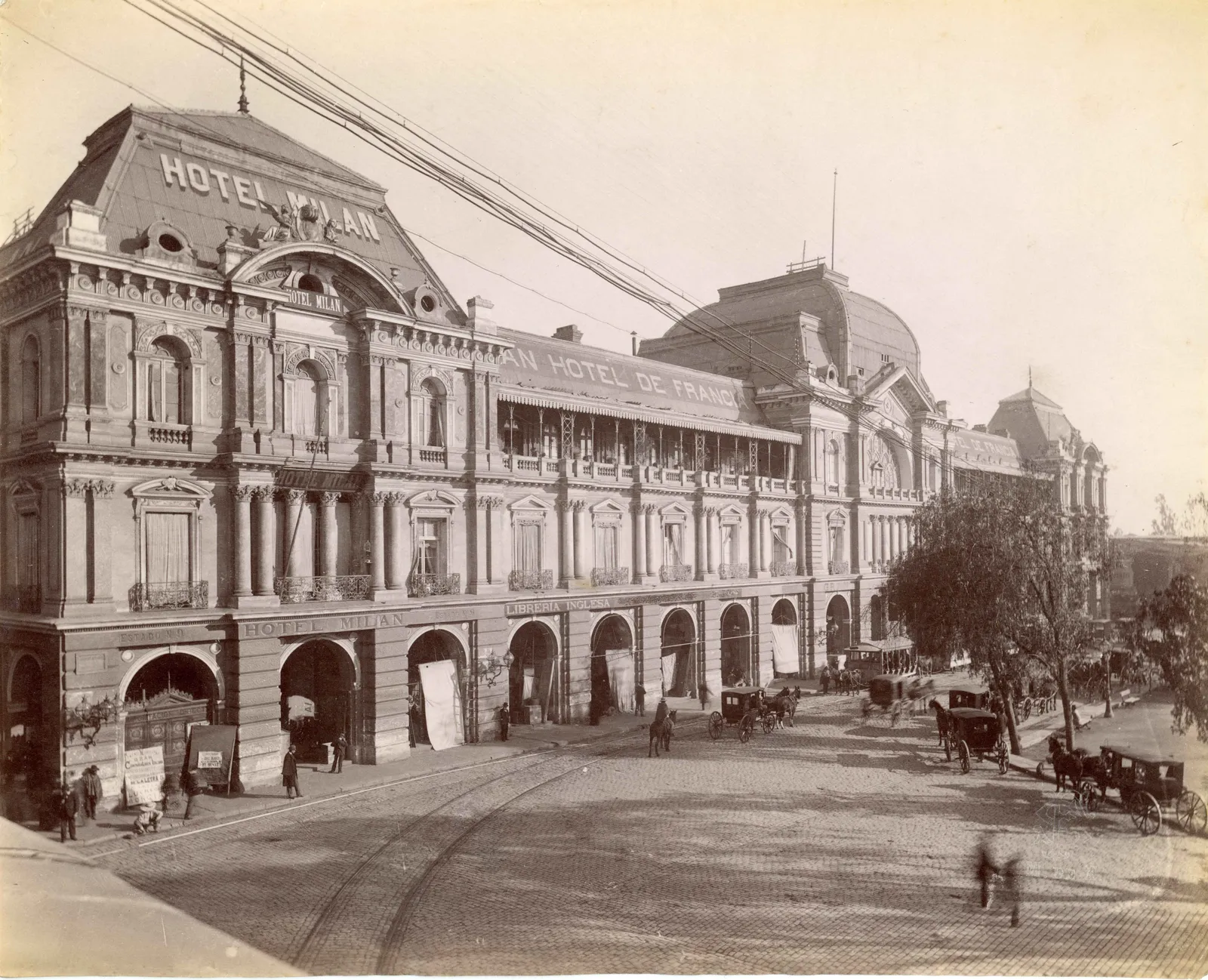 Portal Fernández Concha, Plaza de Armas de Santiago, ca. 1904