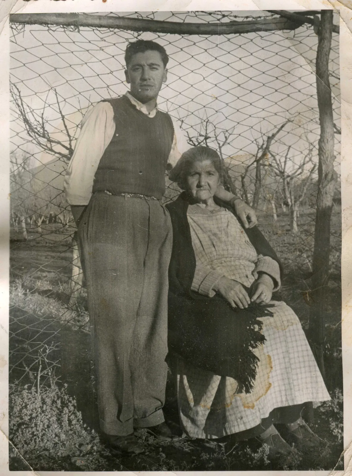 Hombre y mujer en Quilicura, 1942