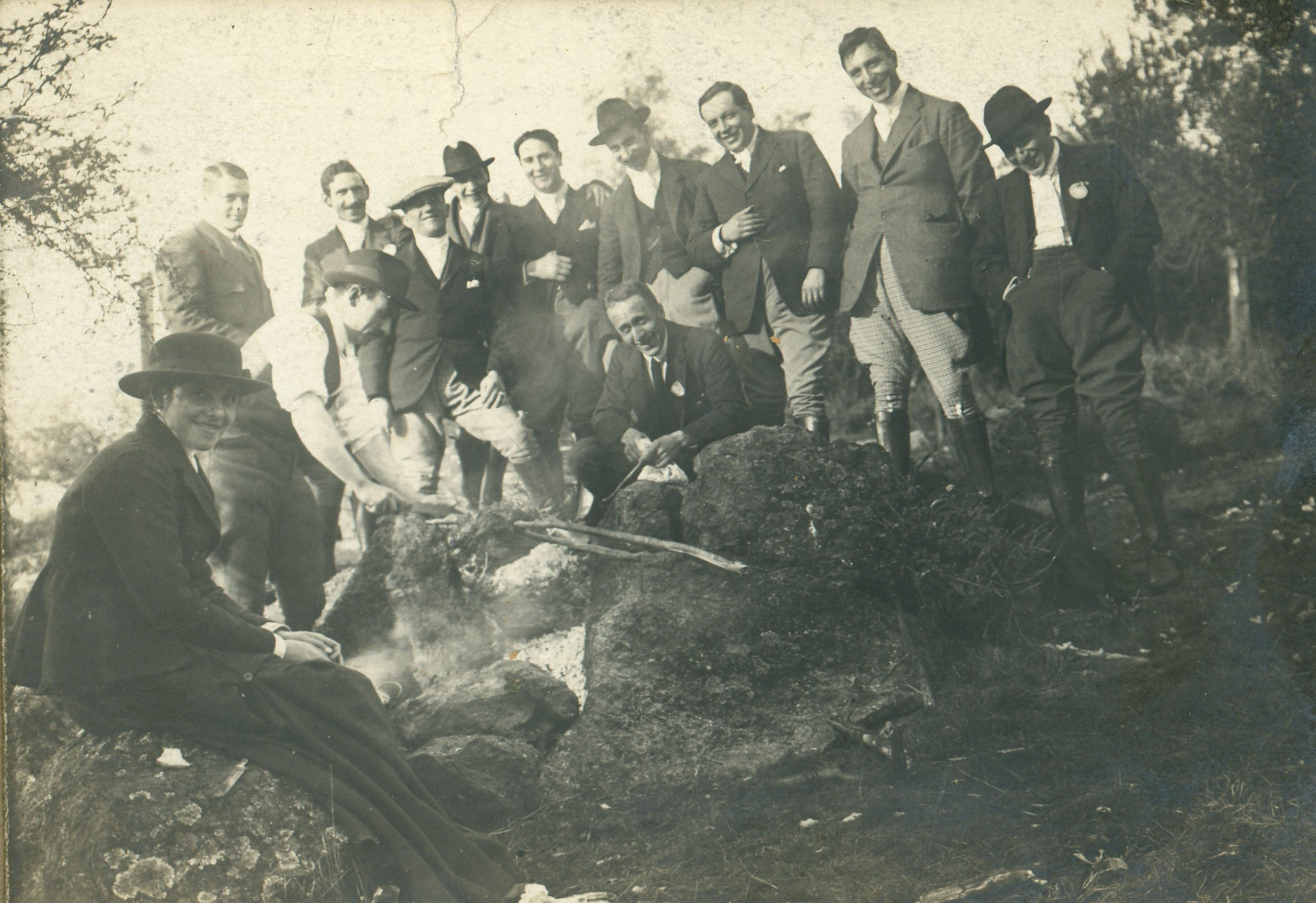 Asado en la Zona Central, ca. 1915