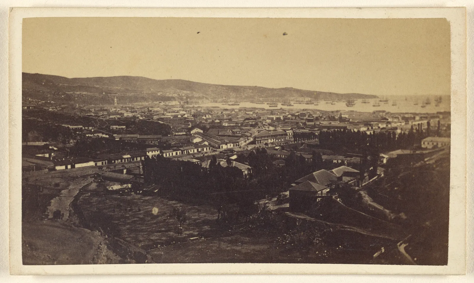 Vista general de Valparaíso, 1860