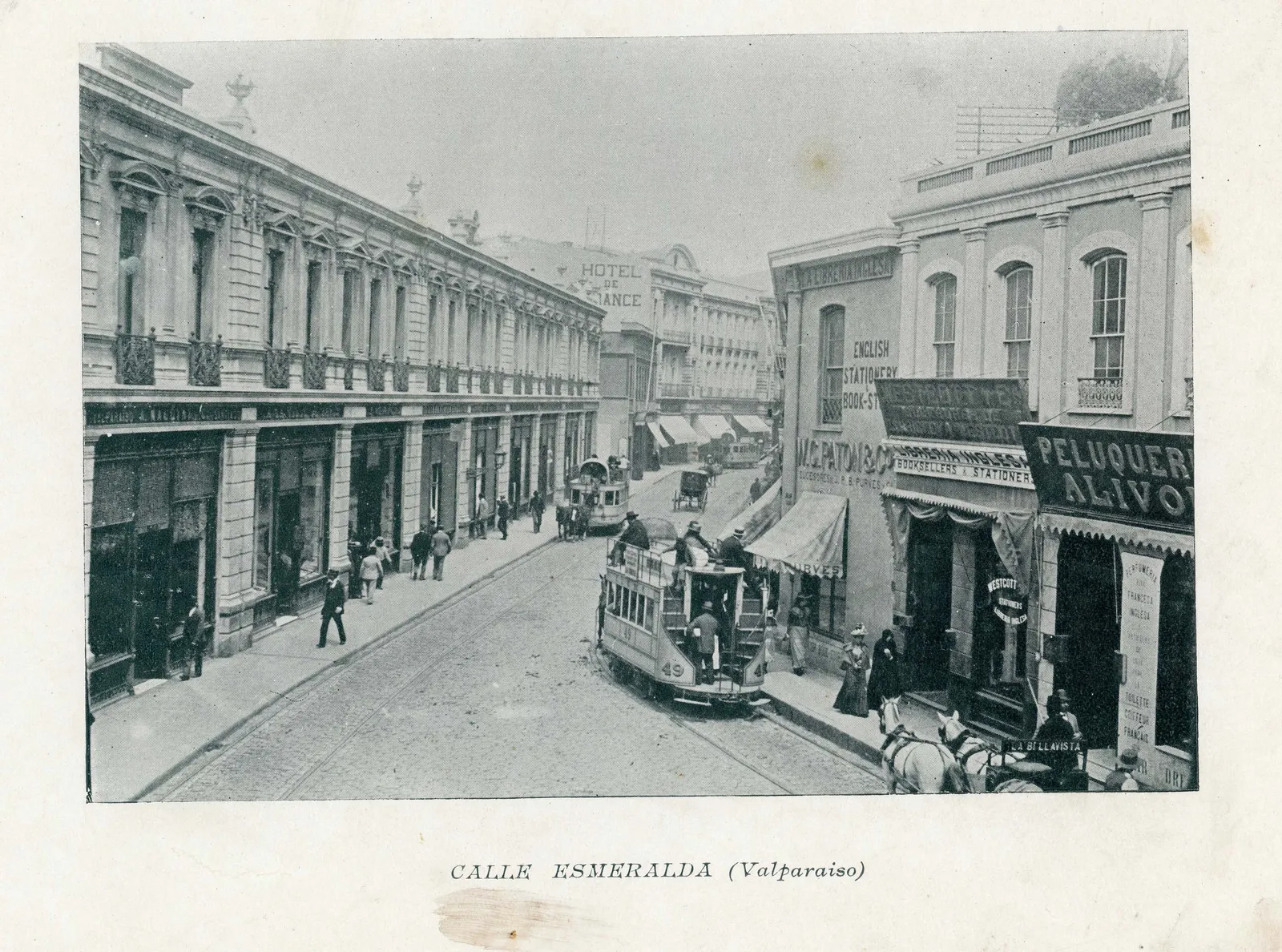 Calle Esmeralda, Valparaíso, 1890