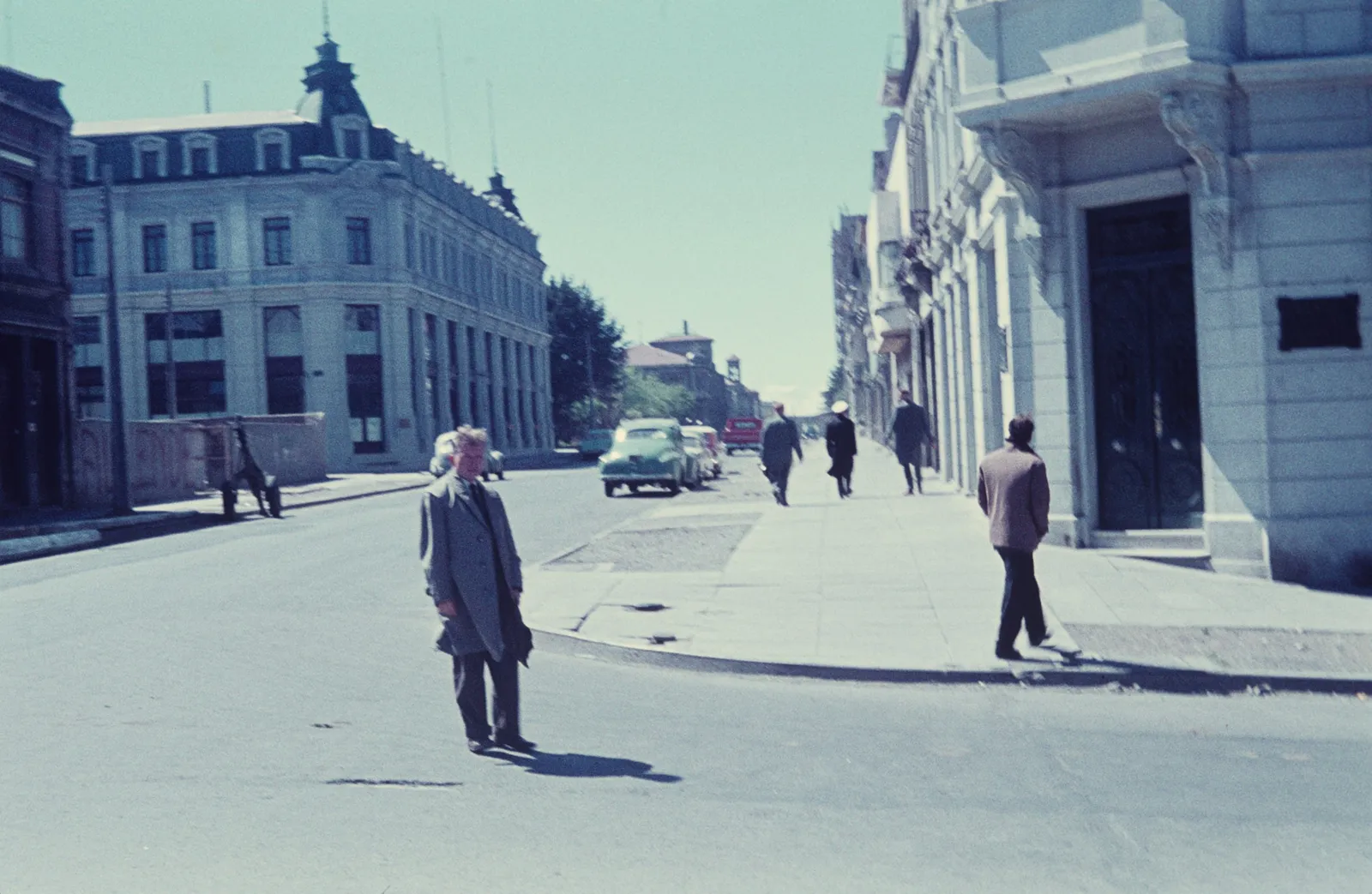 Calle en Punta Arenas, Noviembre de 1960