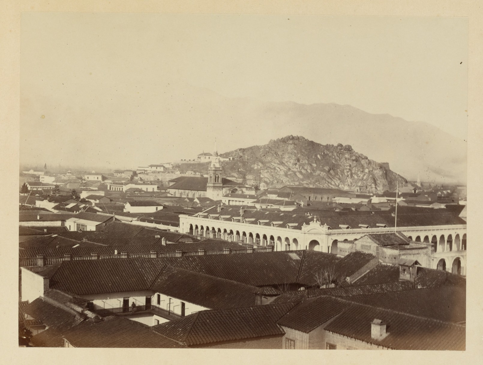Santiago y Cerro Santa Lucía, ca. 1868