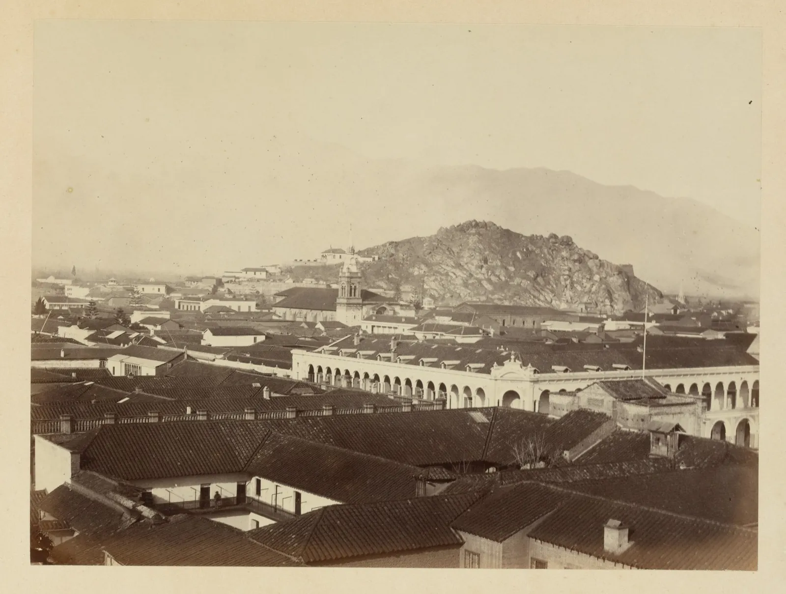 Santiago y Cerro Santa Lucía, ca. 1868