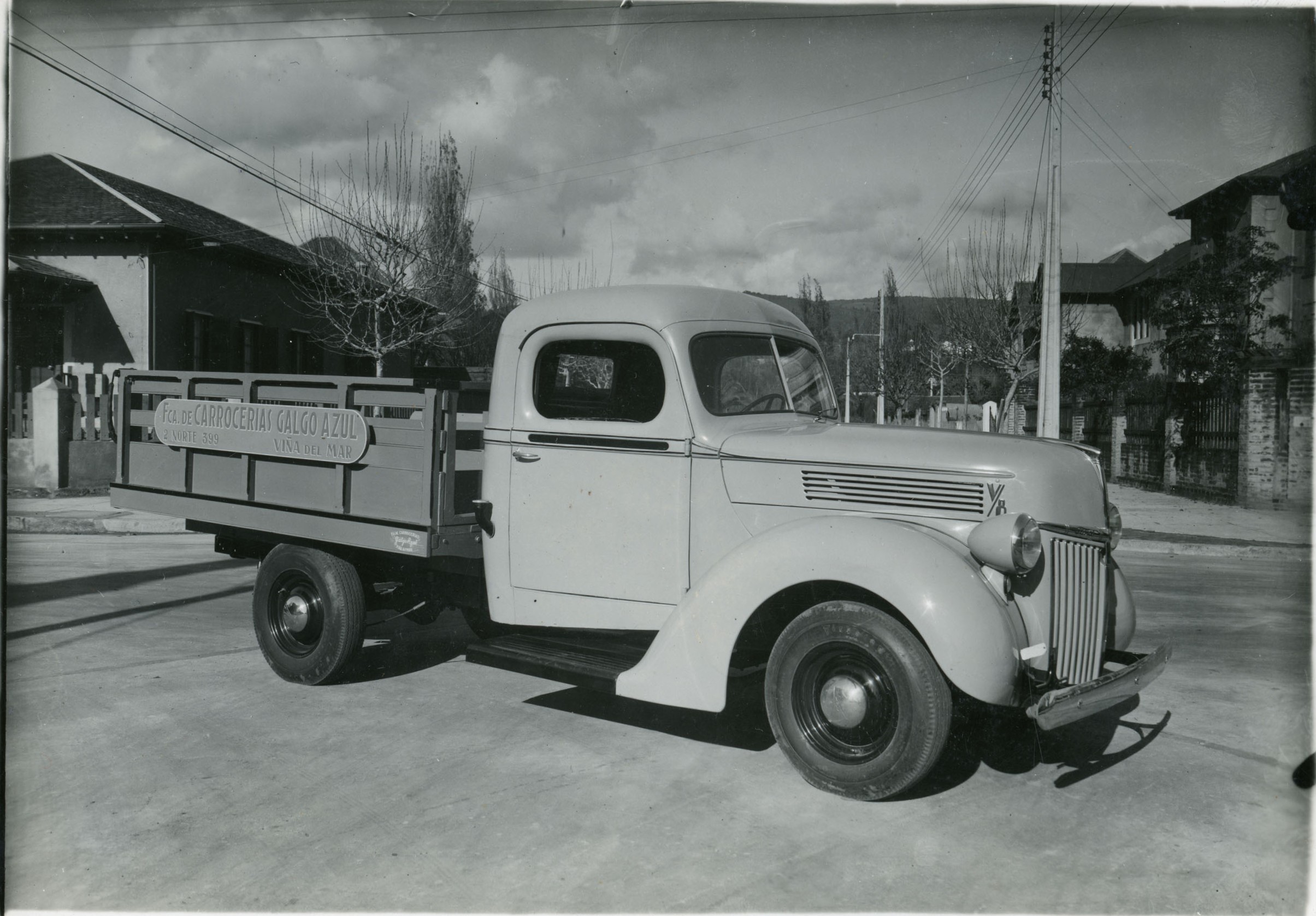 Camión en Viña del Mar, ca. 1950