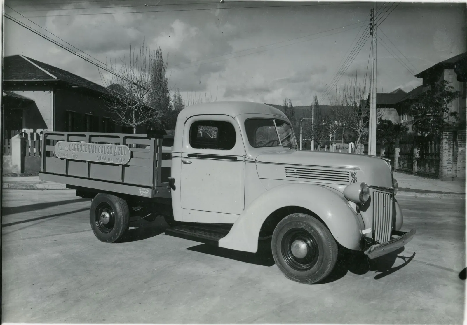 Camión en Viña del Mar, ca. 1950