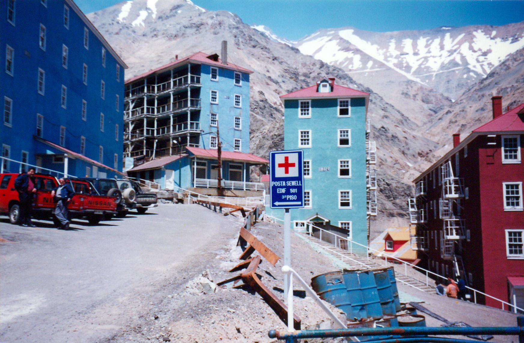 Vista a Sewell y sus edificios, 2002