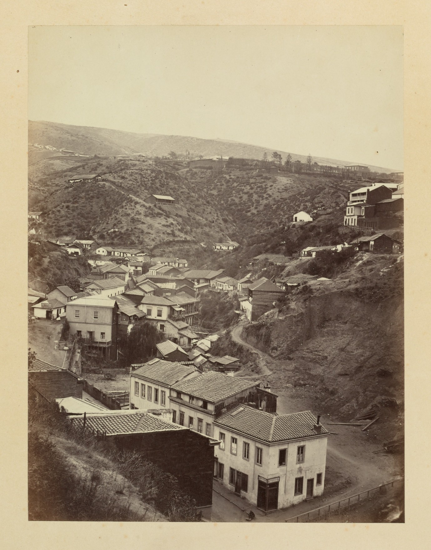 Casas en Cerros de Valparaíso, 1868