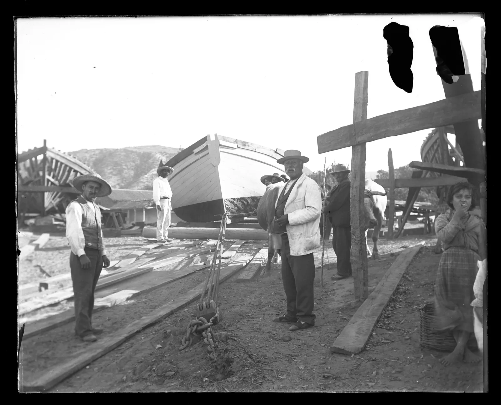 Trabajadores en Constitución, ca. 1903