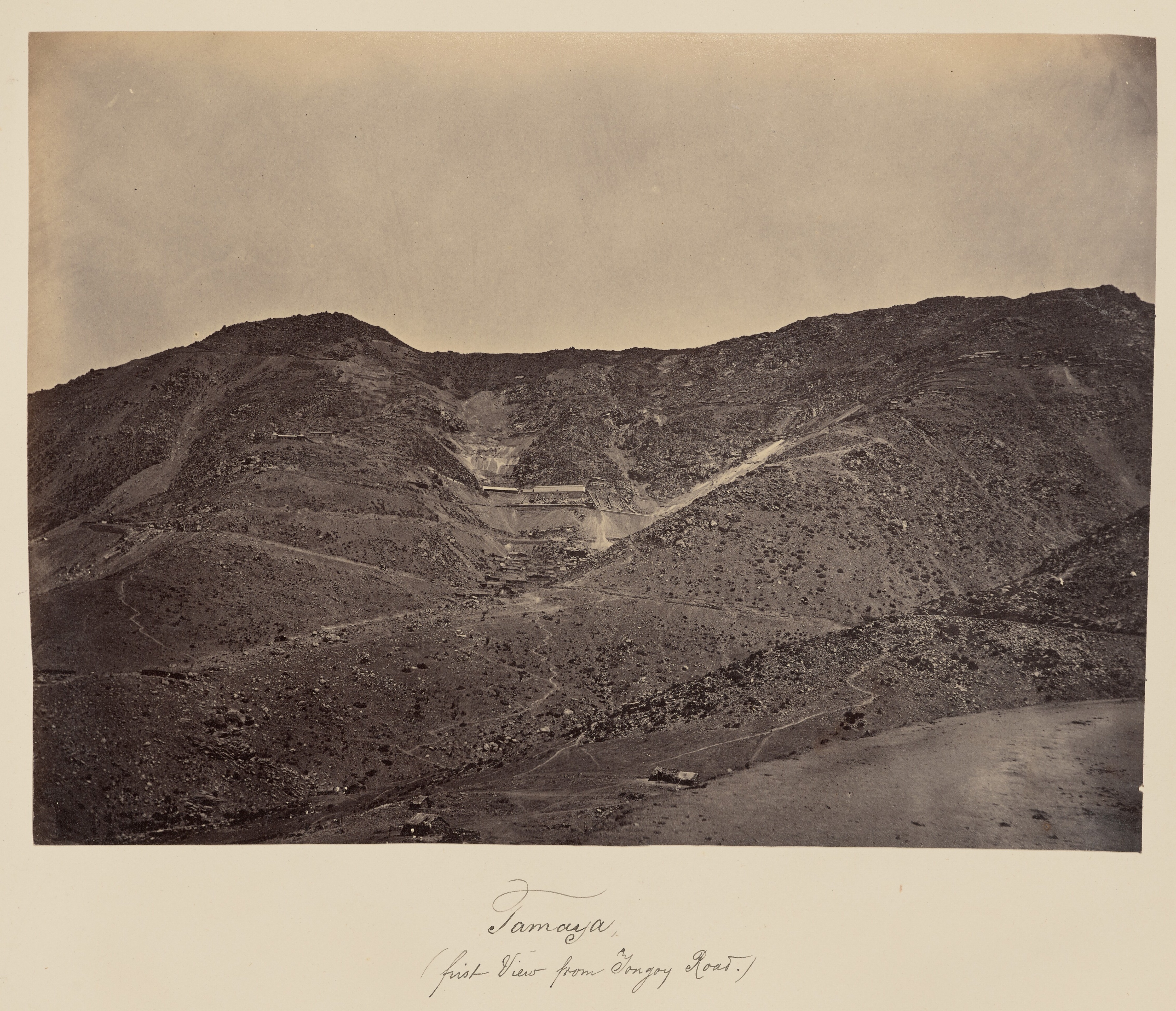 Cerro Tamaya, visto desde camino a Tongoy, 1860