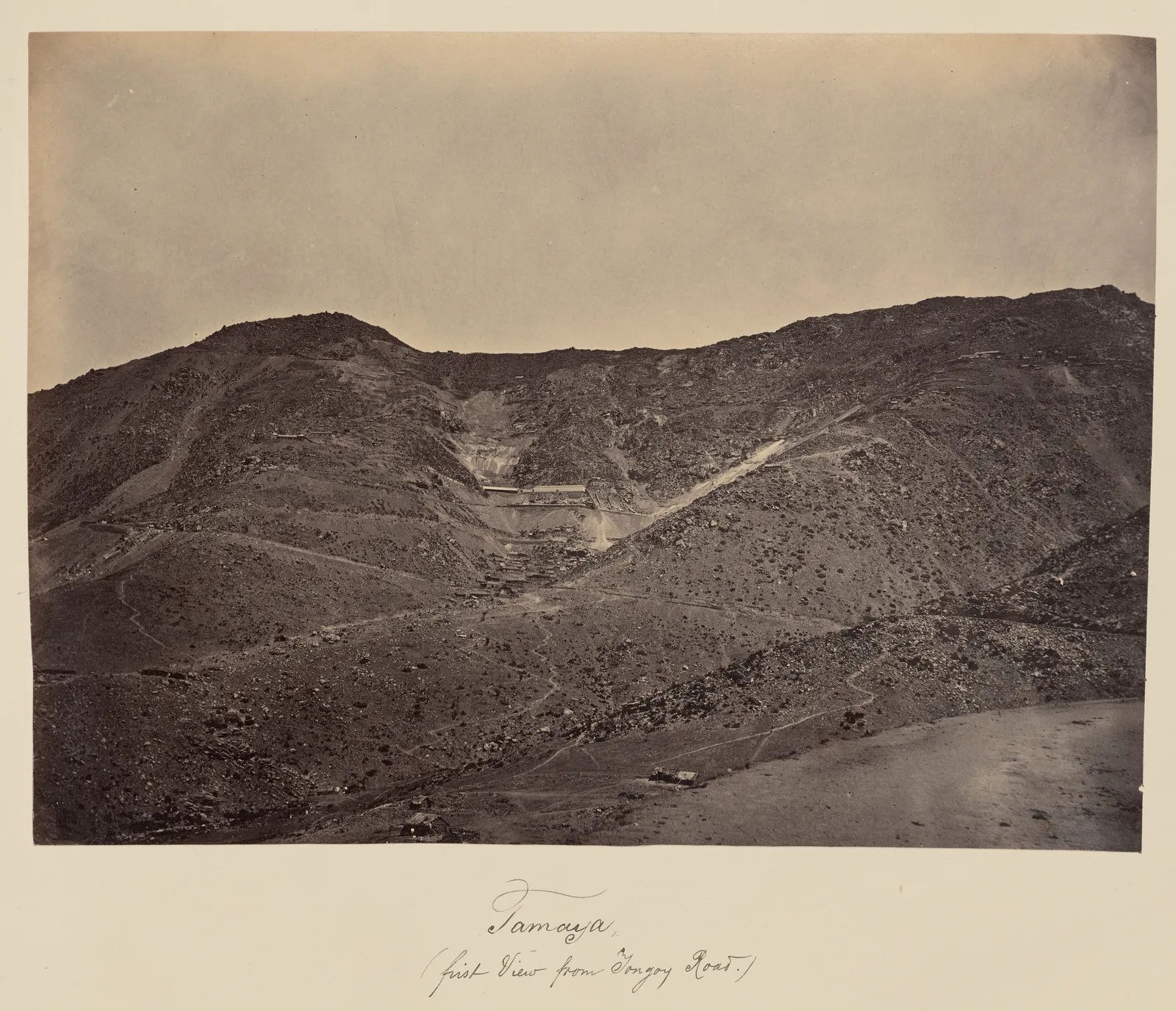 Cerro Tamaya, visto desde camino a Tongoy, 1860