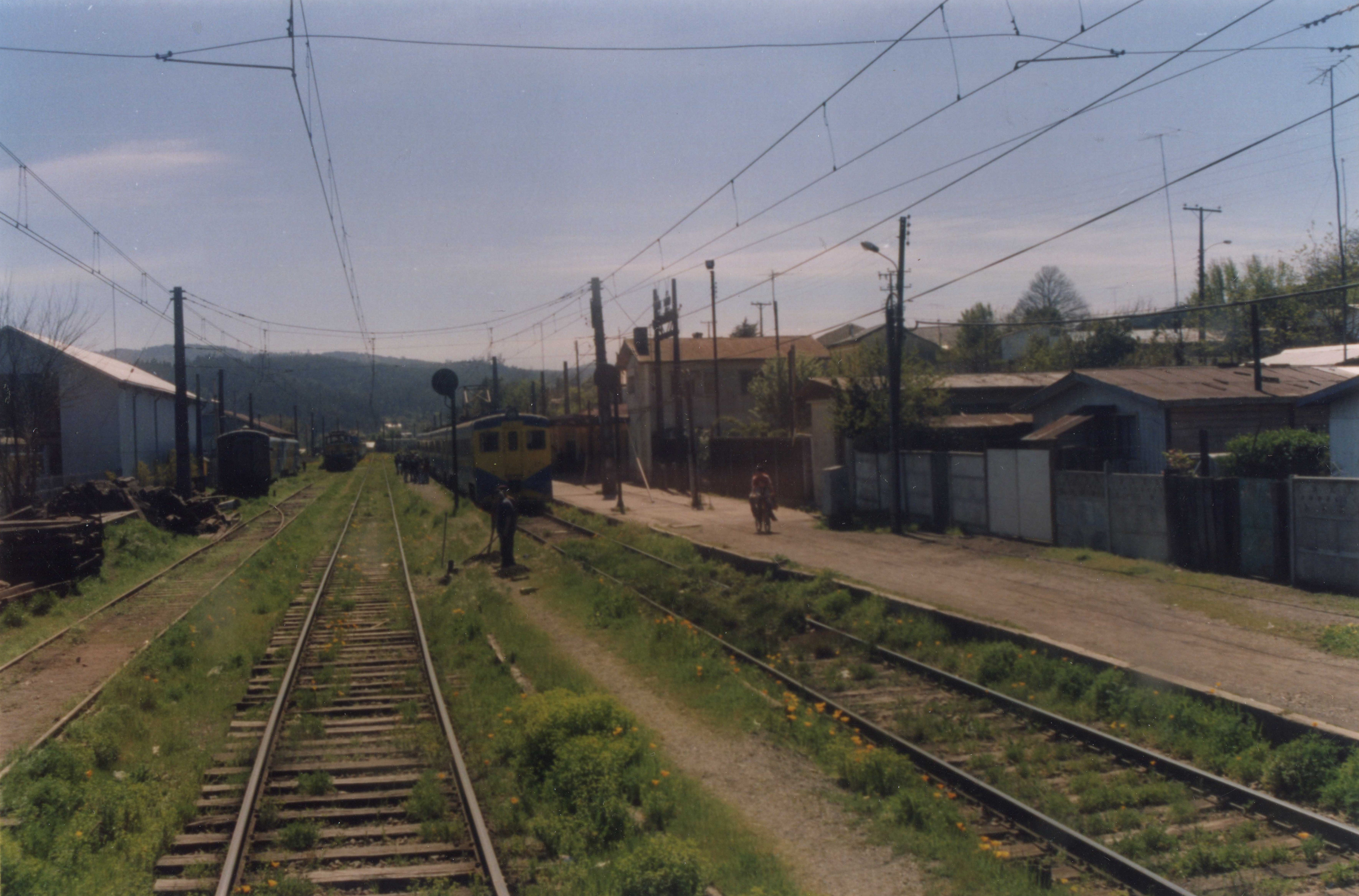 Ferrocarril en Estación Hualqui, 1999
