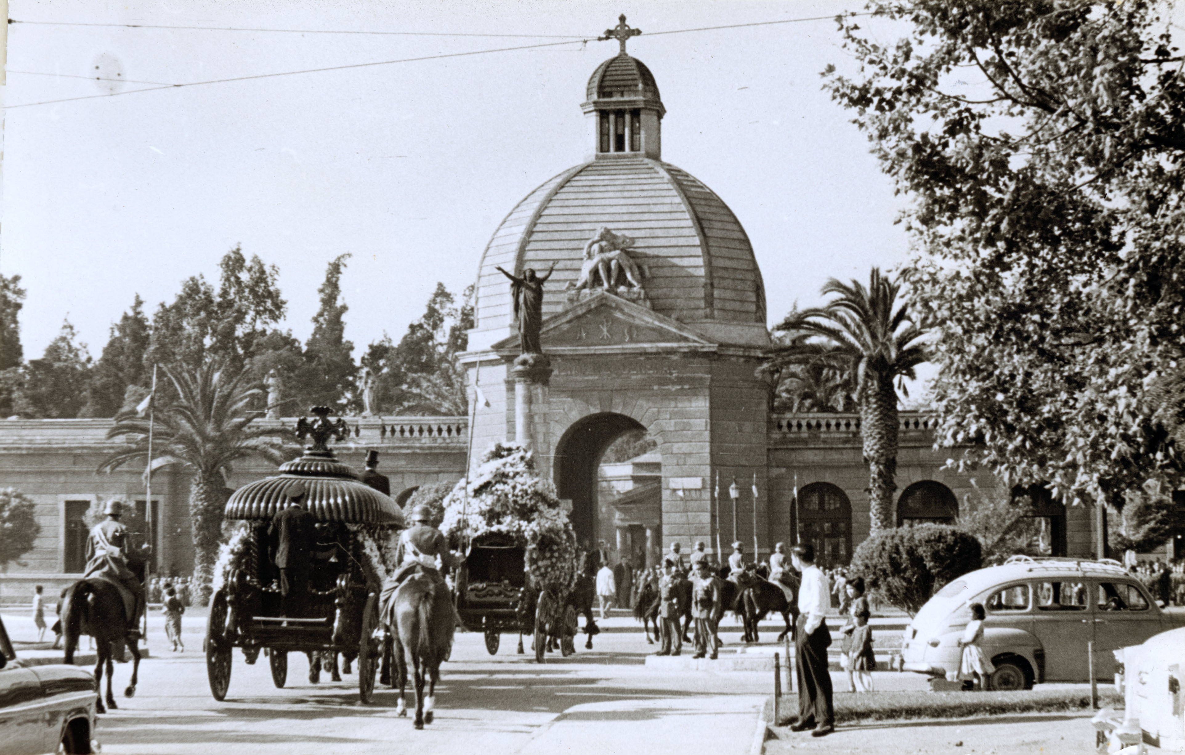 Funeral de Estado en Plaza La Paz, Cementerio General, 1954