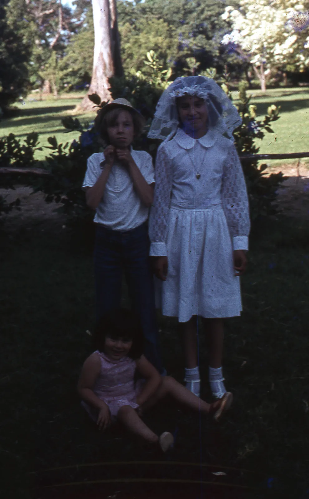 Niños en ceremonia, Longaví 1978