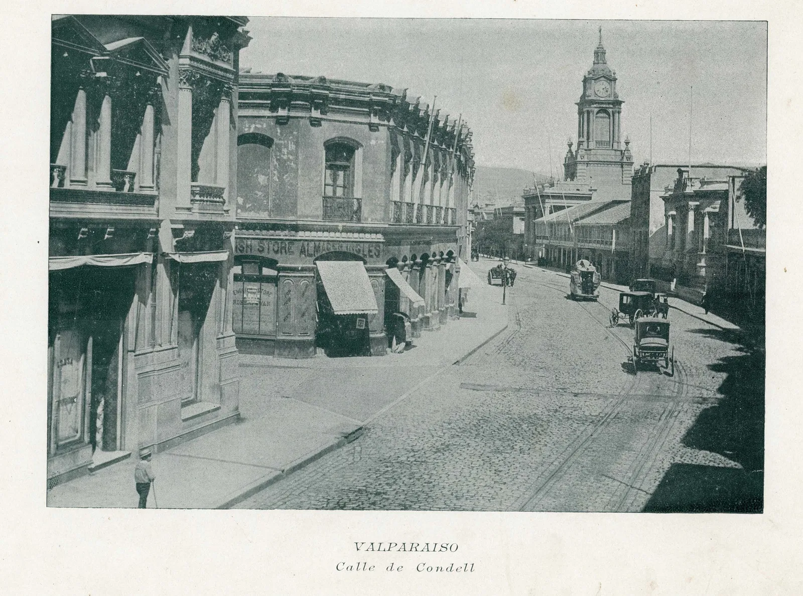 Calle Condell de Valparaíso, 1890