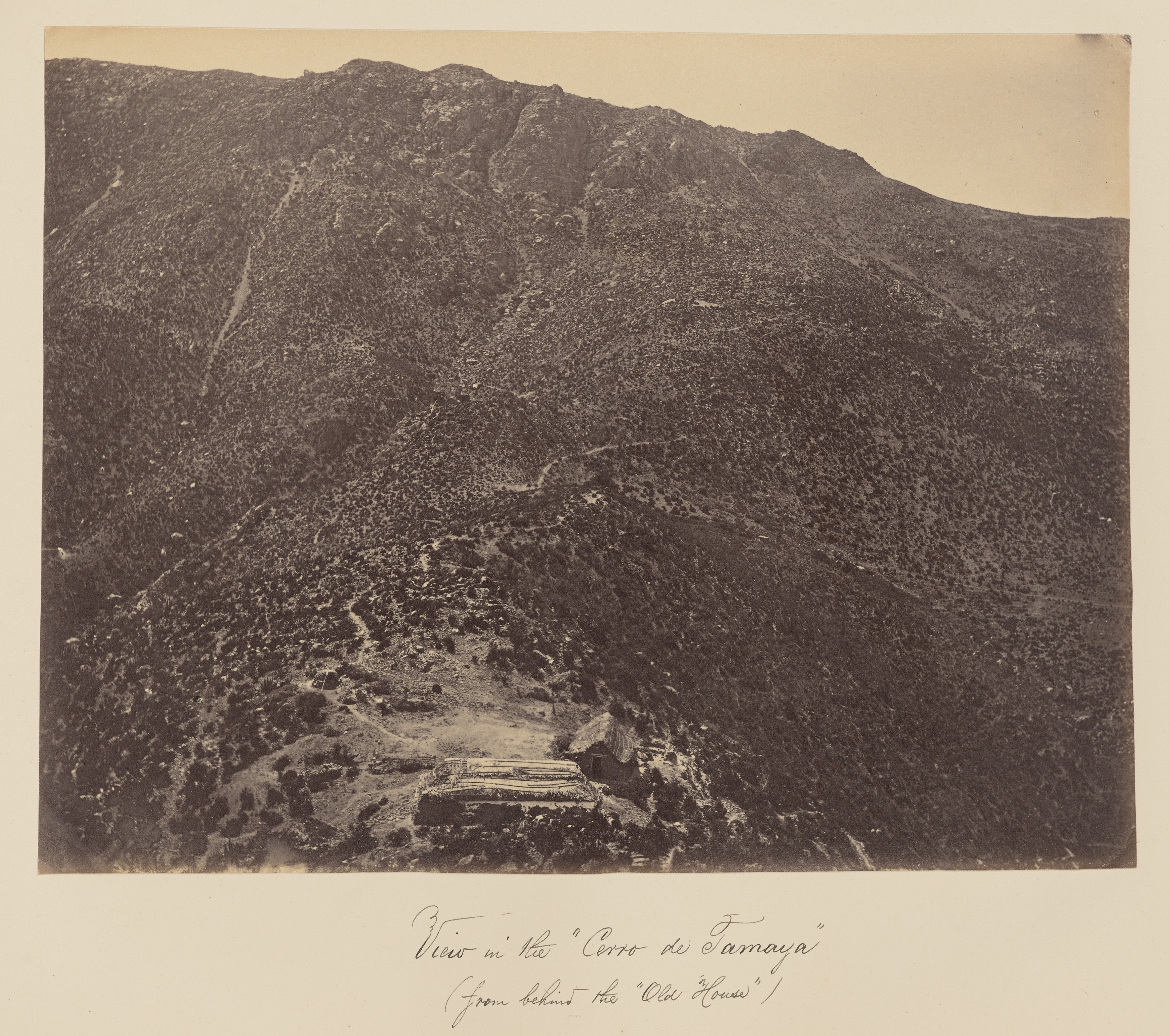 Vista del Cerro Tamaya, desde la "Casa Vieja", 1860
