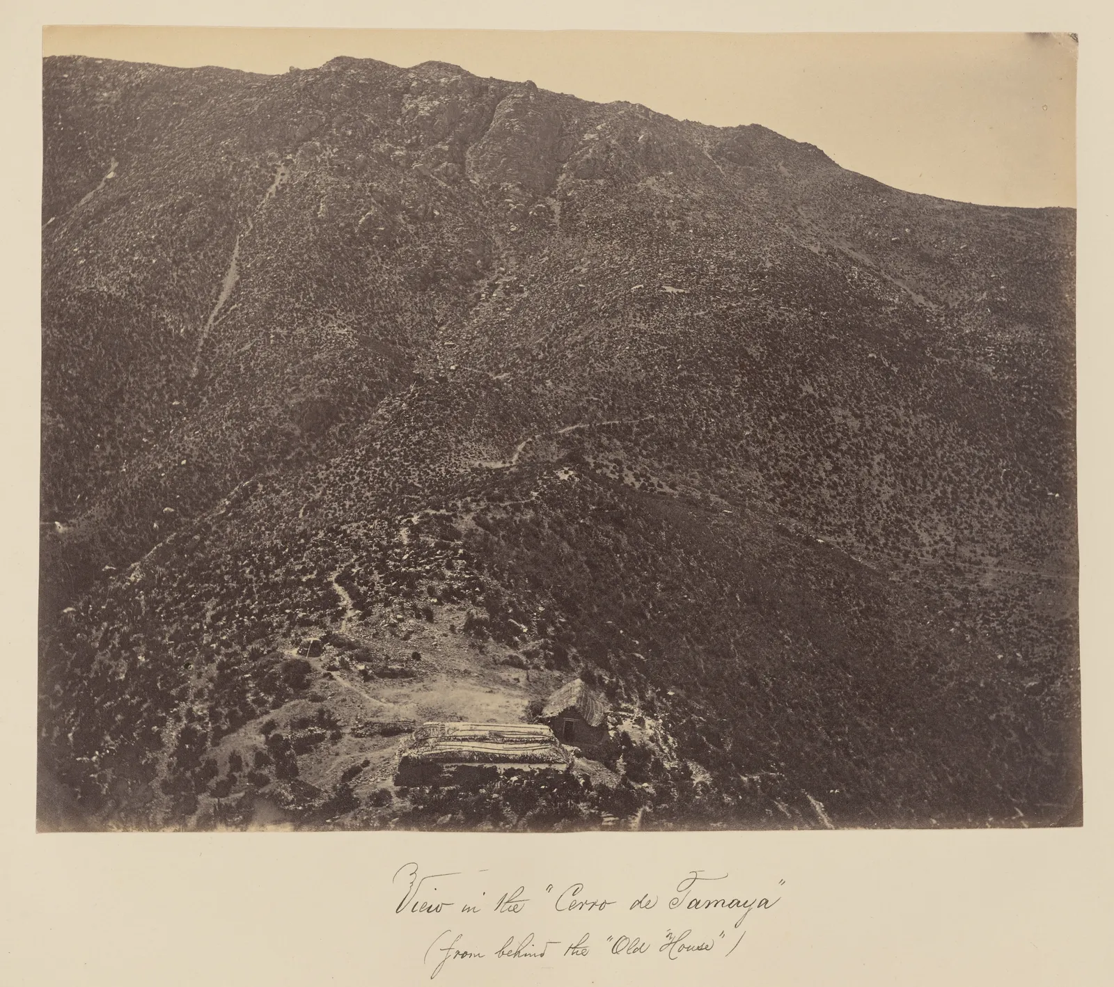 Vista del Cerro Tamaya, desde la "Casa Vieja", 1860