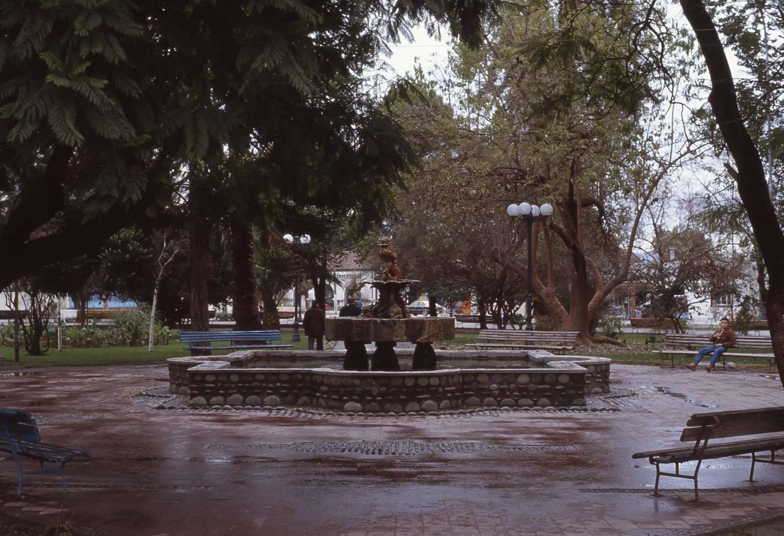 Pileta en Plaza de Buin, 1983