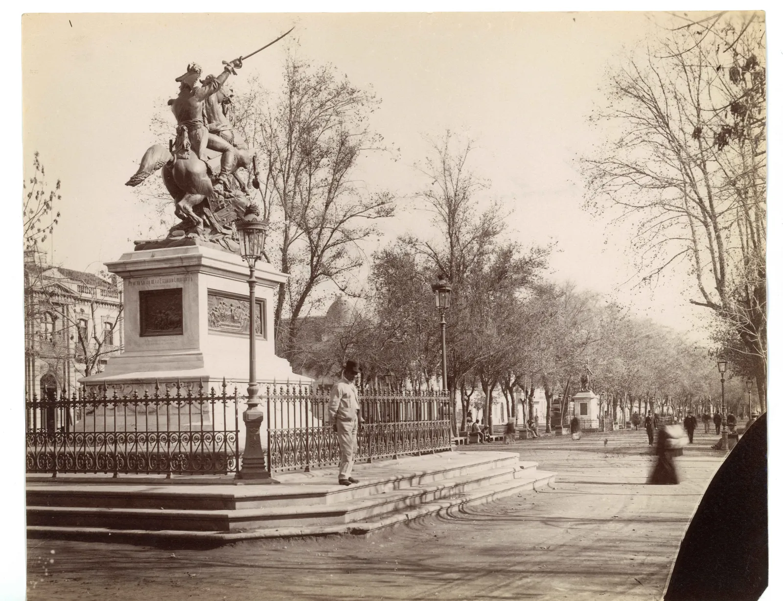 Monumento a Bernardo O'Higgins, Alameda de Santiago, ca. 1904
